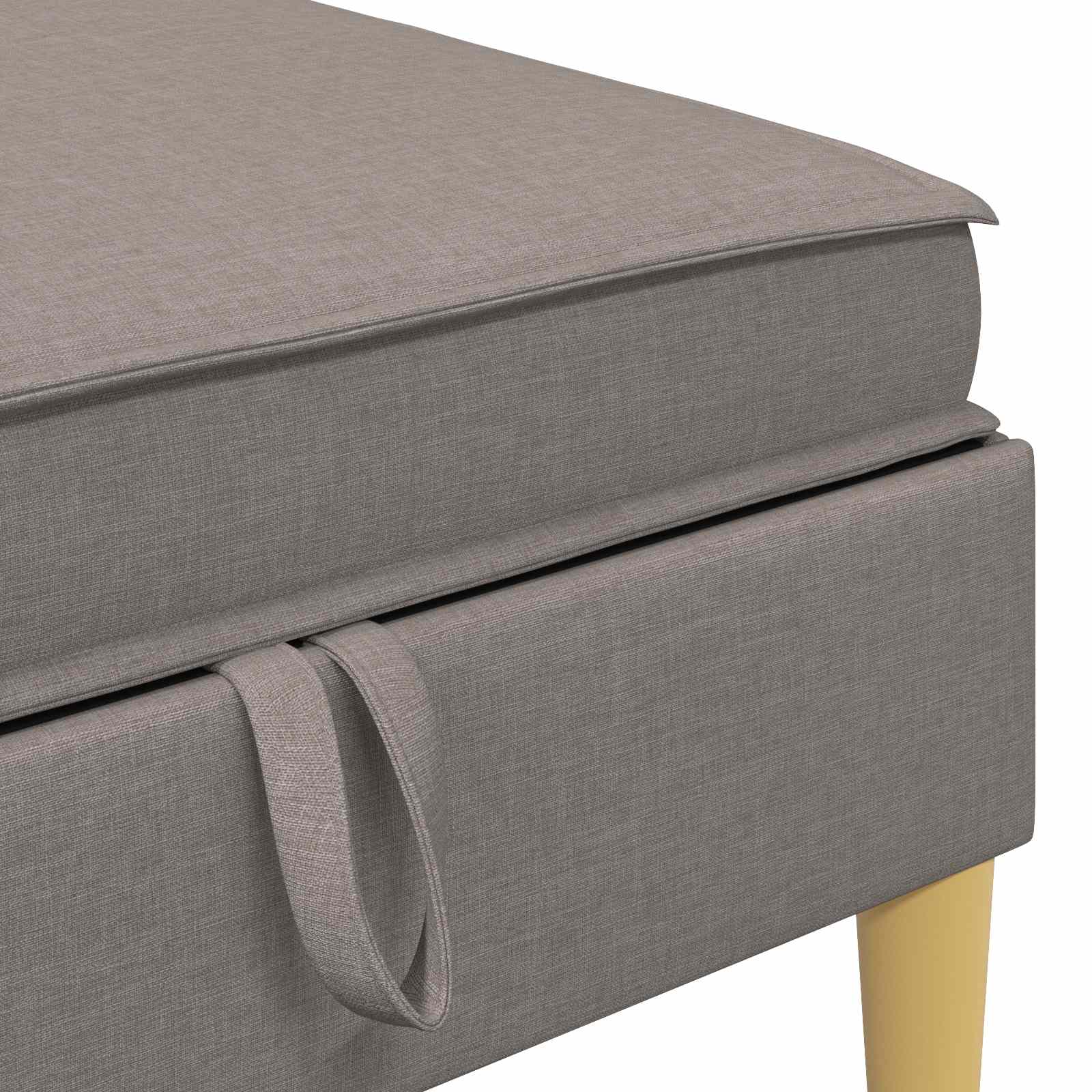 Sofa Kruk met Opslag Taupe Stof is nu te koop bij PeponiXL, paradijselijk wonen!