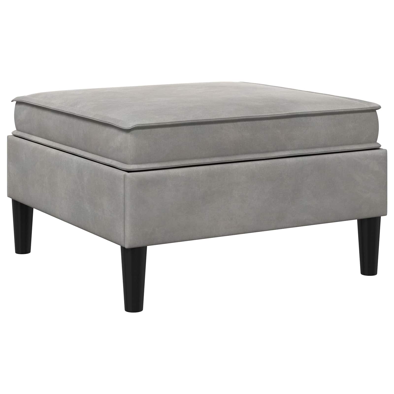 Sofa Kruk met Opslag Lichtgrijs Fluweel is nu te koop bij PeponiXL, paradijselijk wonen!