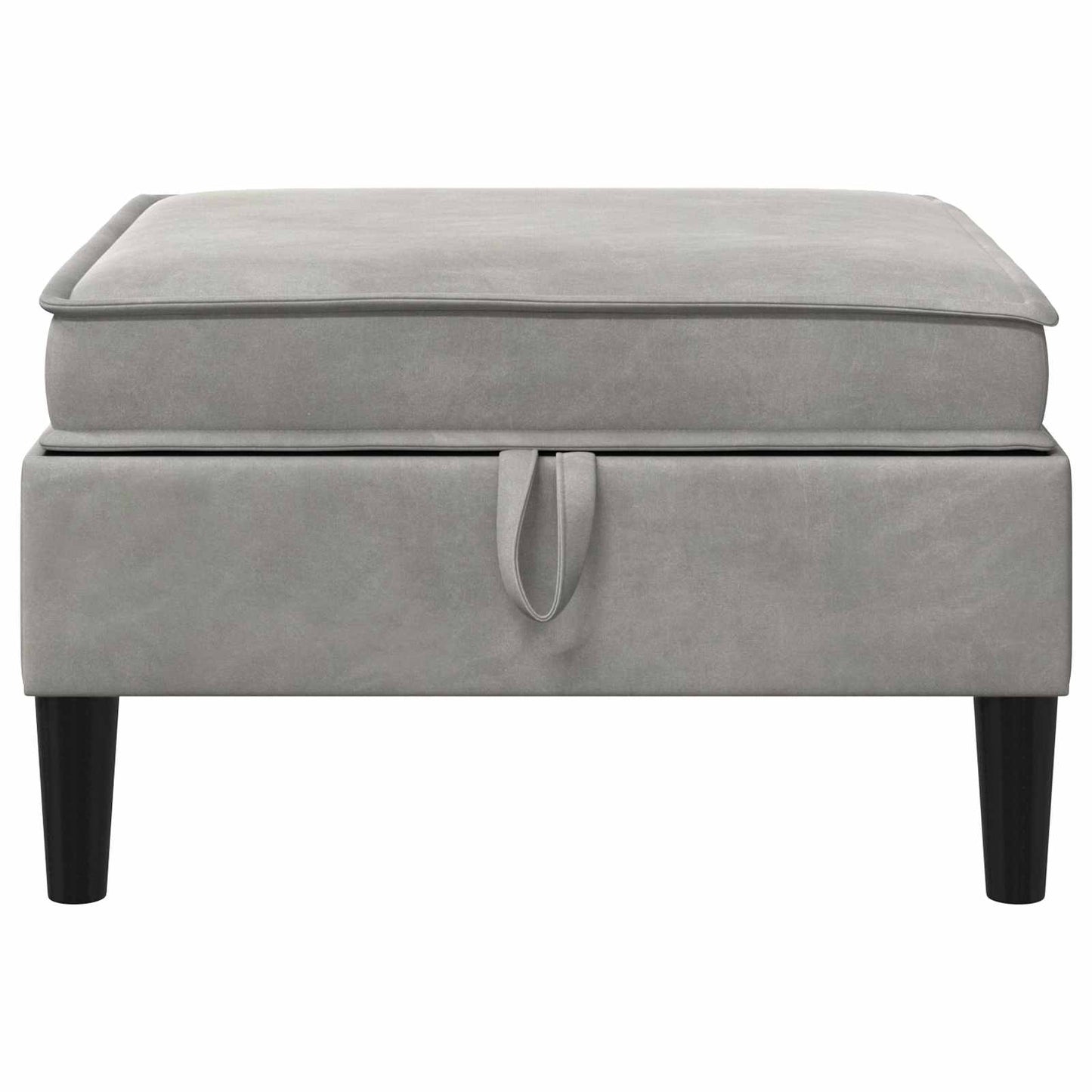 Sofa Kruk met Opslag Lichtgrijs Fluweel is nu te koop bij PeponiXL, paradijselijk wonen!