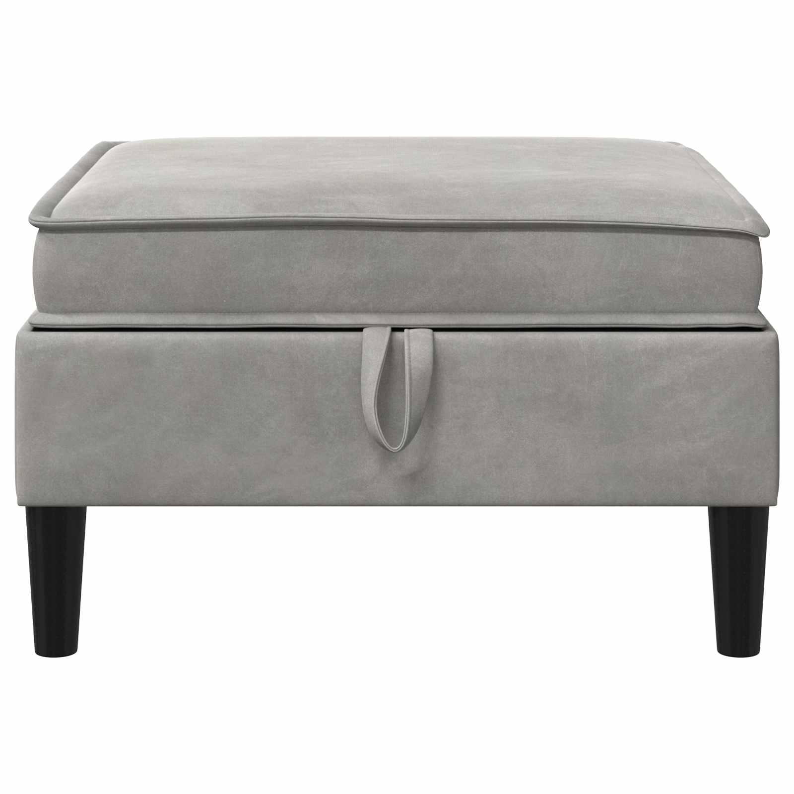 Sofa Kruk met Opslag Lichtgrijs Fluweel is nu te koop bij PeponiXL, paradijselijk wonen!