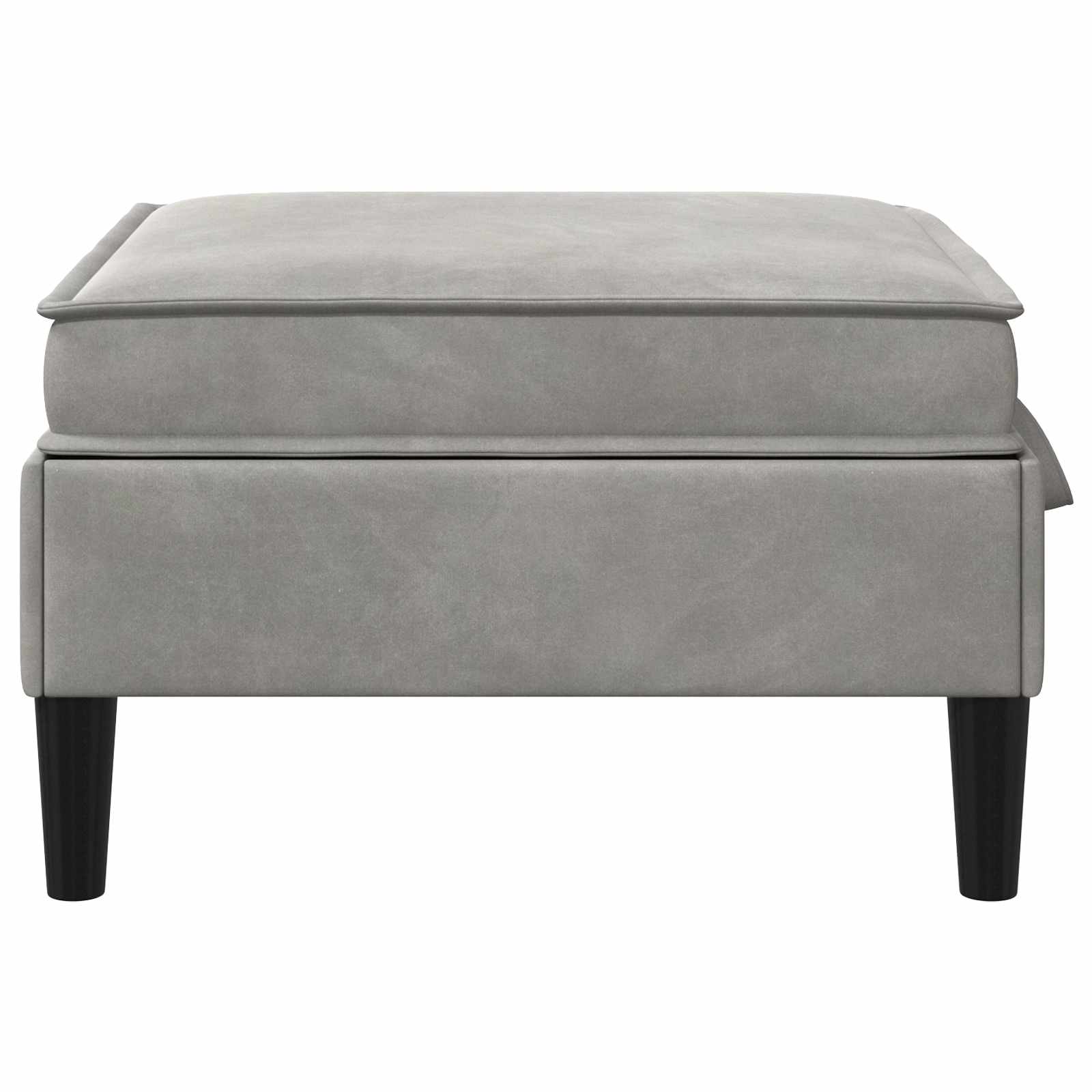 Sofa Kruk met Opslag Lichtgrijs Fluweel is nu te koop bij PeponiXL, paradijselijk wonen!