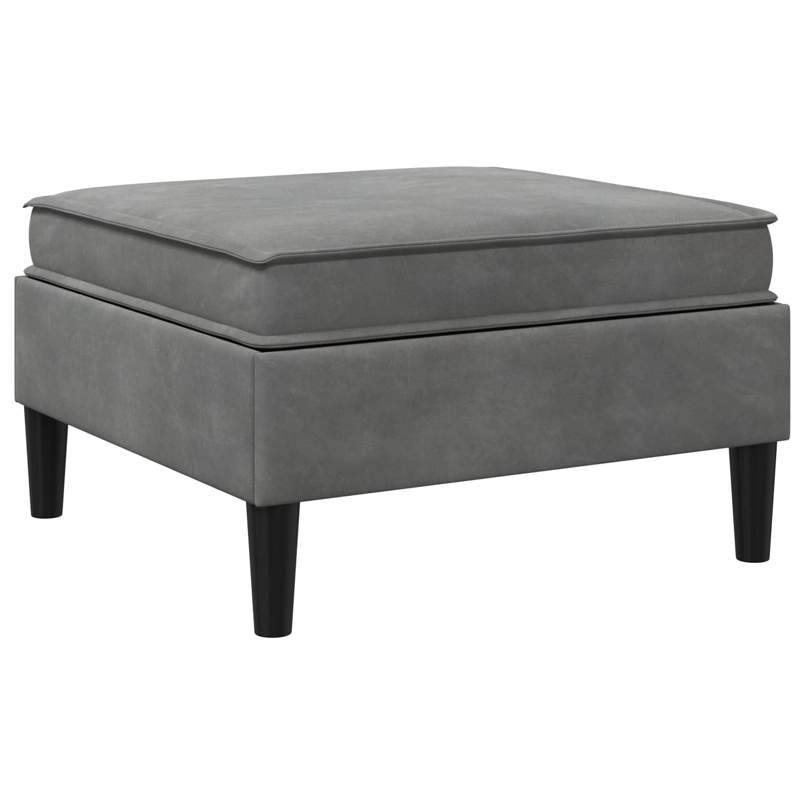 Sofa Kruk met Opslag Donkergrijs Fluweel is nu te koop bij PeponiXL, paradijselijk wonen!
