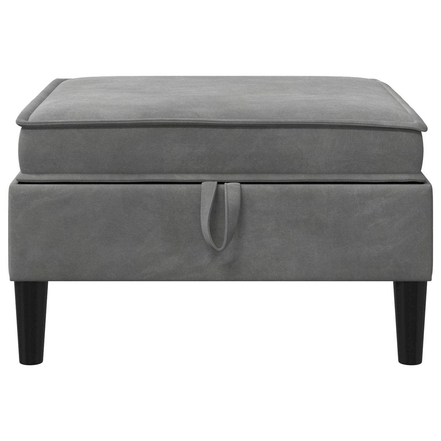 Sofa Kruk met Opslag Donkergrijs Fluweel is nu te koop bij PeponiXL, paradijselijk wonen!