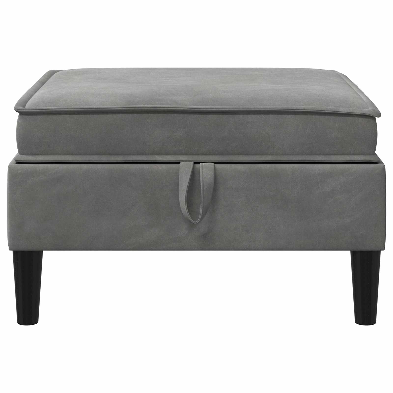 Sofa Kruk met Opslag Donkergrijs Fluweel is nu te koop bij PeponiXL, paradijselijk wonen!