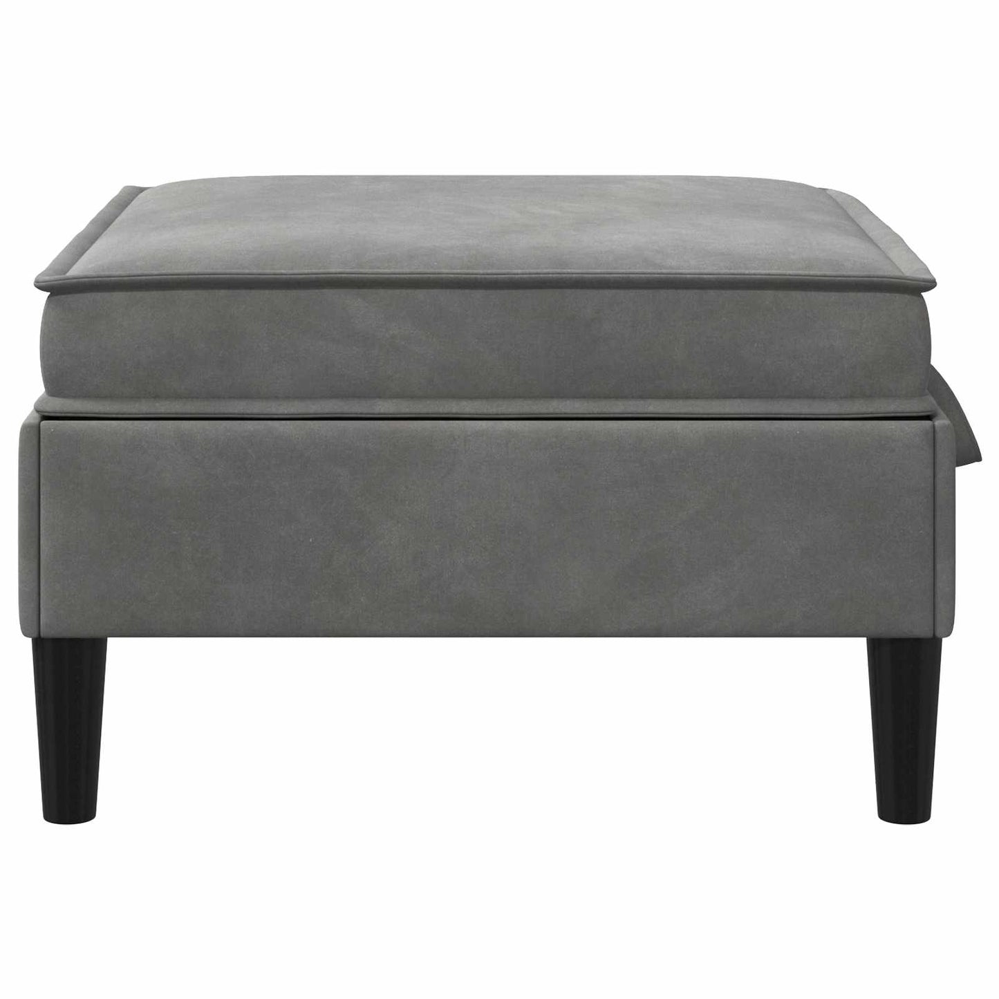 Sofa Kruk met Opslag Donkergrijs Fluweel is nu te koop bij PeponiXL, paradijselijk wonen!