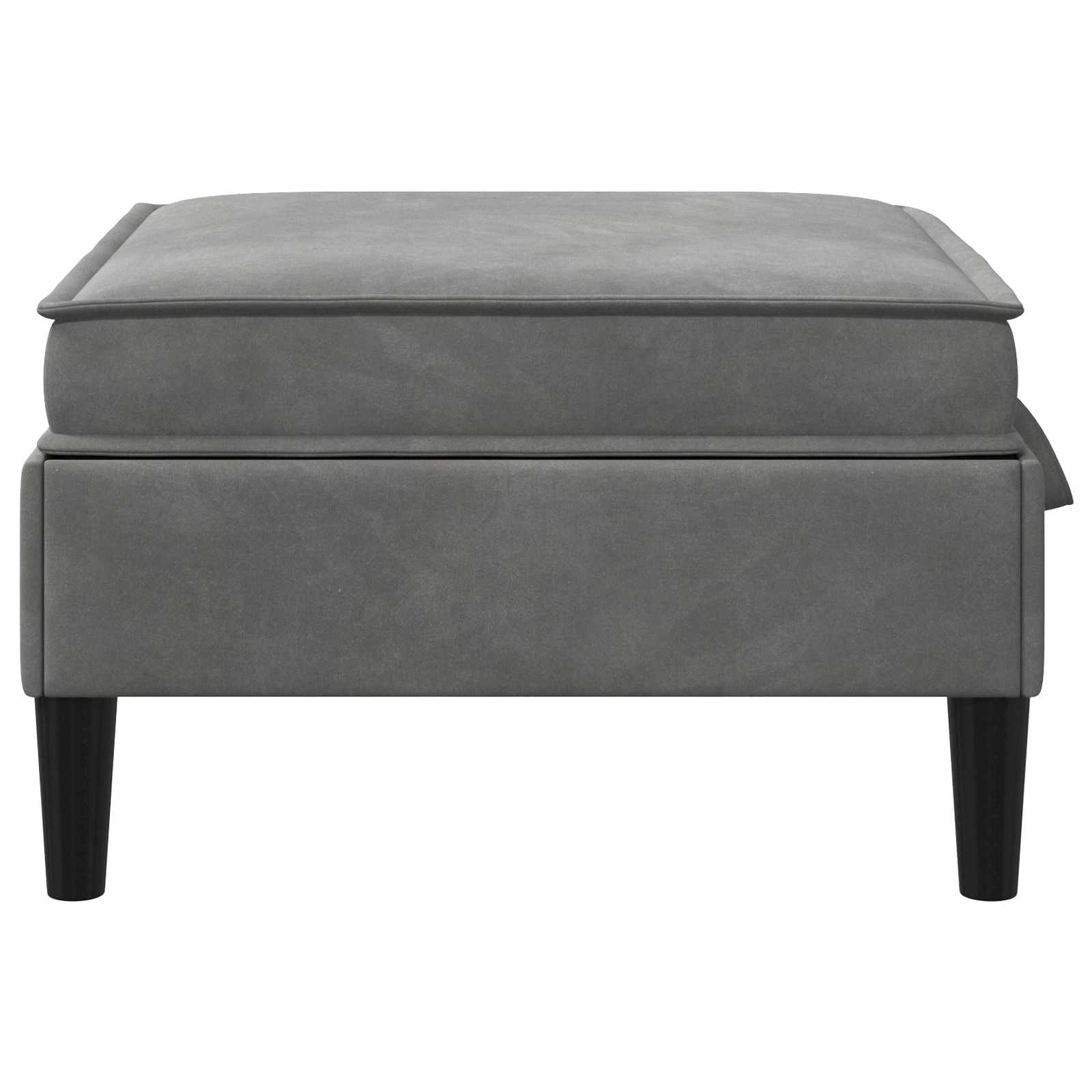 Sofa Kruk met Opslag Donkergrijs Fluweel is nu te koop bij PeponiXL, paradijselijk wonen!