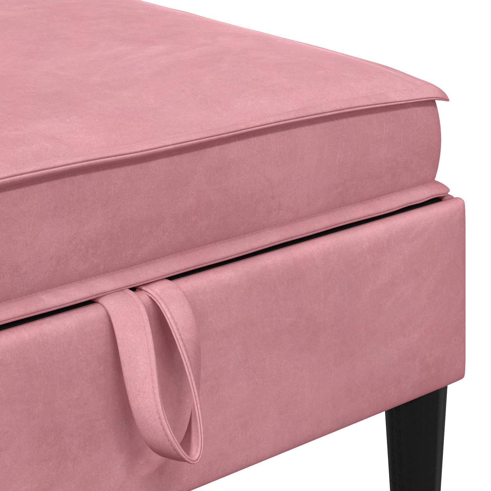 Sofa Kruk met Opslag Roze Fluweel is nu te koop bij PeponiXL, paradijselijk wonen!
