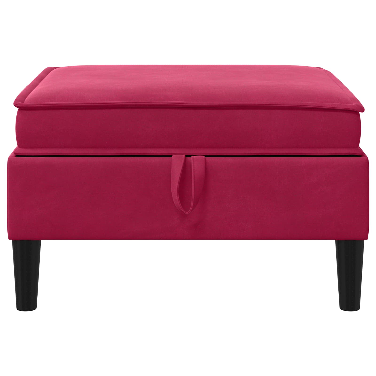 Sofa Kruk met Opslag Wijnrood Fluweel is nu te koop bij PeponiXL, paradijselijk wonen!