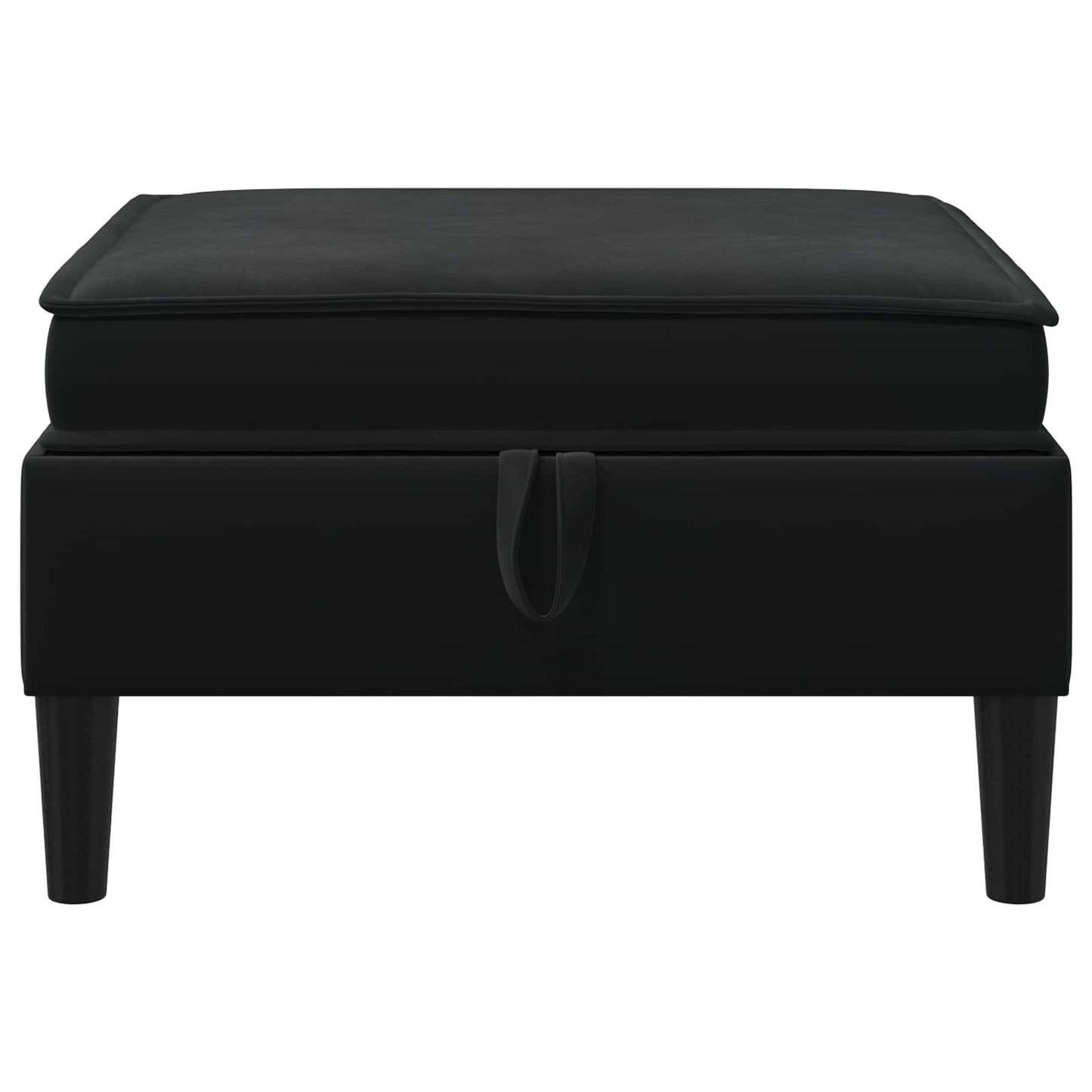 Sofa Kruk met Opslag Zwart Fluweel is nu te koop bij PeponiXL, paradijselijk wonen!