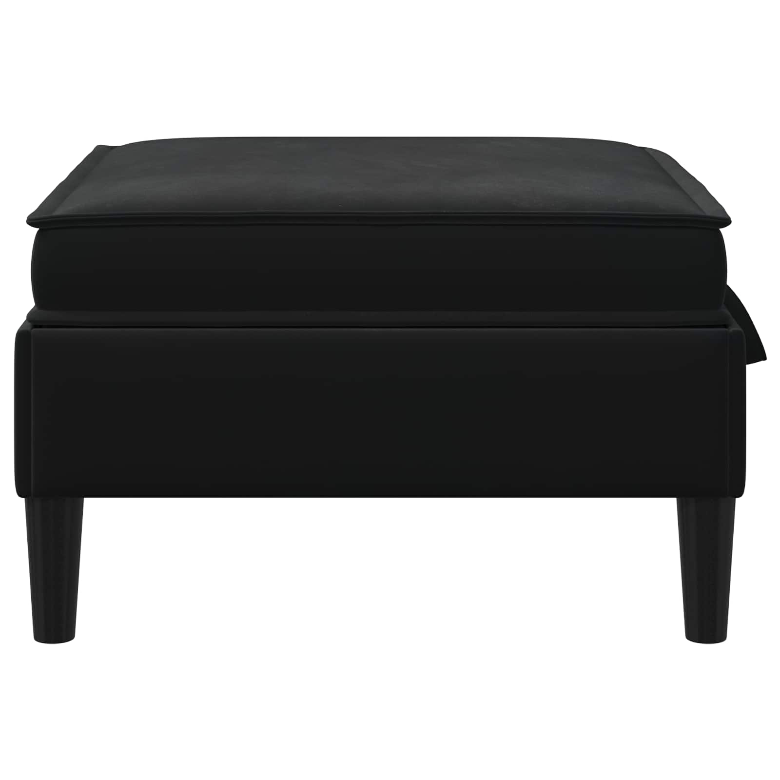 Sofa Kruk met Opslag Zwart Fluweel is nu te koop bij PeponiXL, paradijselijk wonen!
