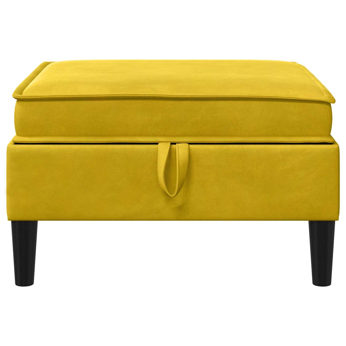 Sofa Kruk met Opslag Geel Fluweel is nu te koop bij PeponiXL, paradijselijk wonen!