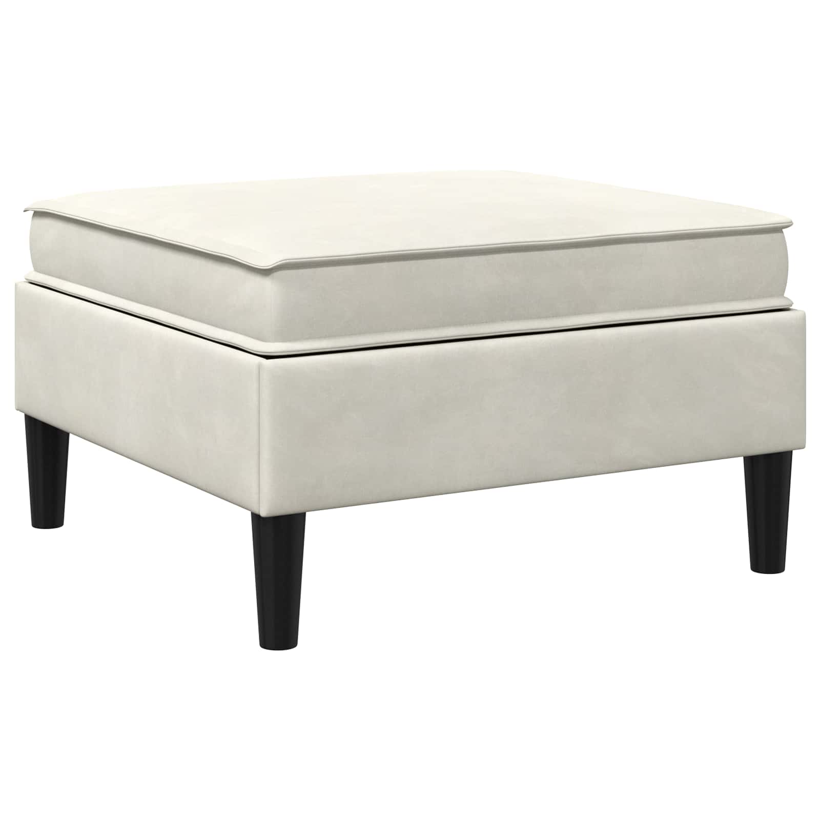 Sofa Kruk met Opslag Crèmekleurig Fluweel is nu te koop bij PeponiXL, paradijselijk wonen!