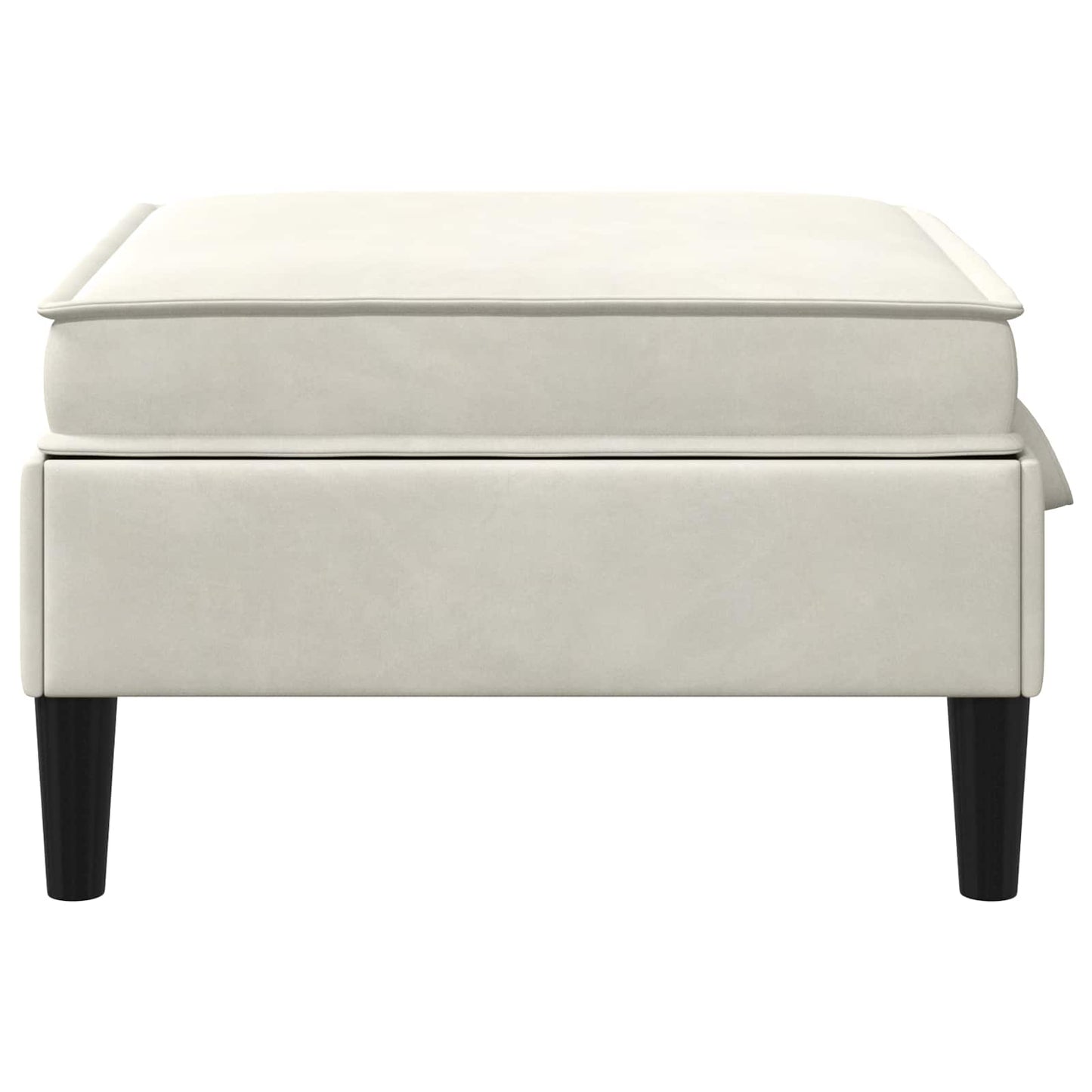 Sofa Kruk met Opslag Crèmekleurig Fluweel is nu te koop bij PeponiXL, paradijselijk wonen!