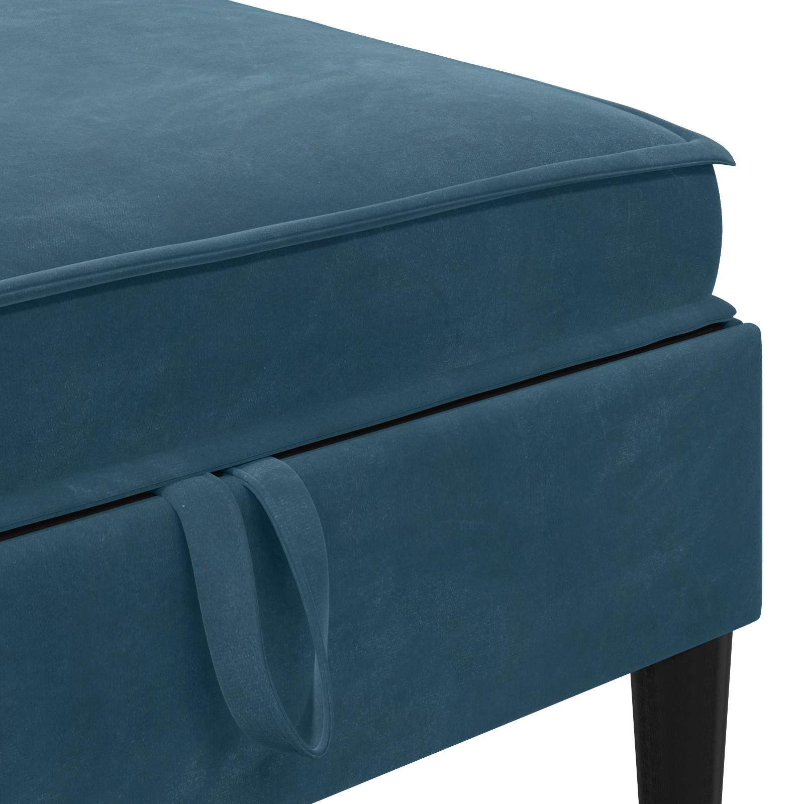 Sofa Kruk met Opslag Blauw Fluweel is nu te koop bij PeponiXL, paradijselijk wonen!