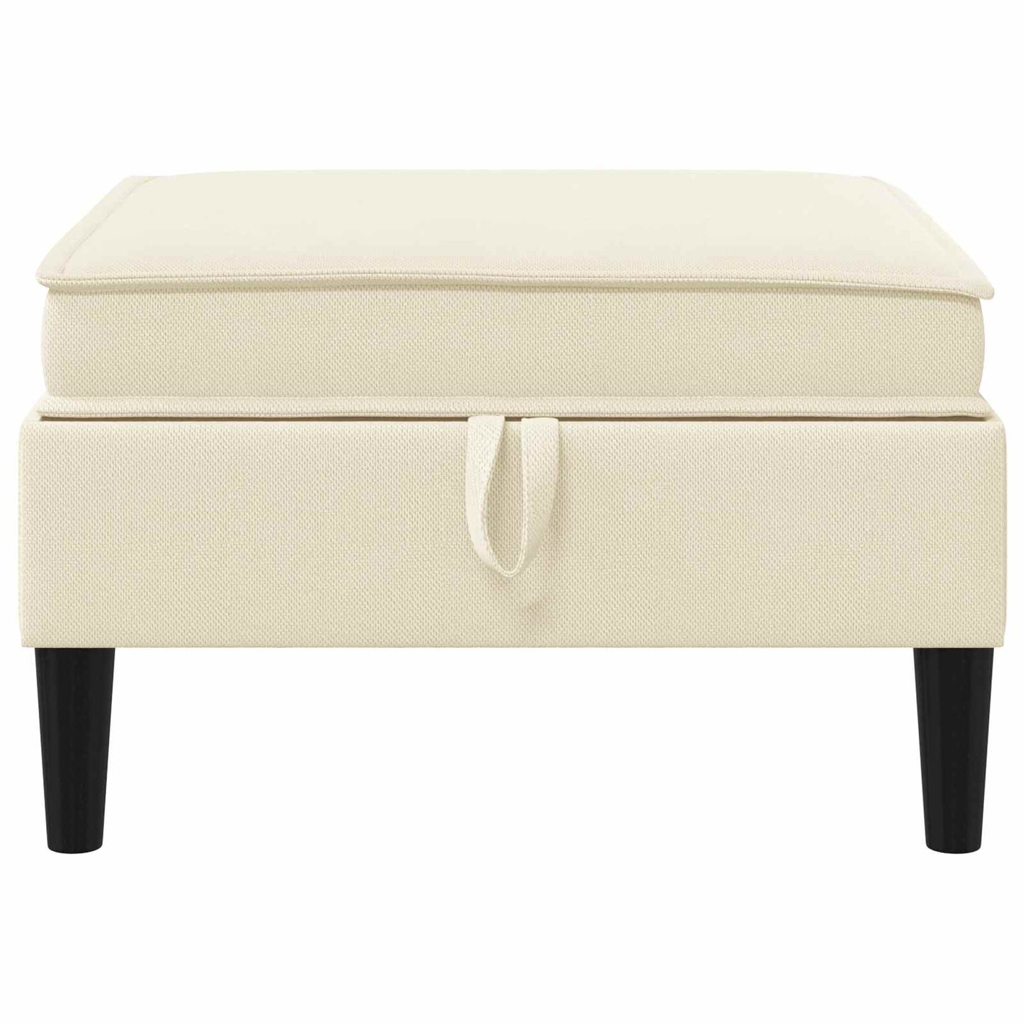 Sofa Kruk met Opslag Crèmekleurig Fluweel is nu te koop bij PeponiXL, paradijselijk wonen!