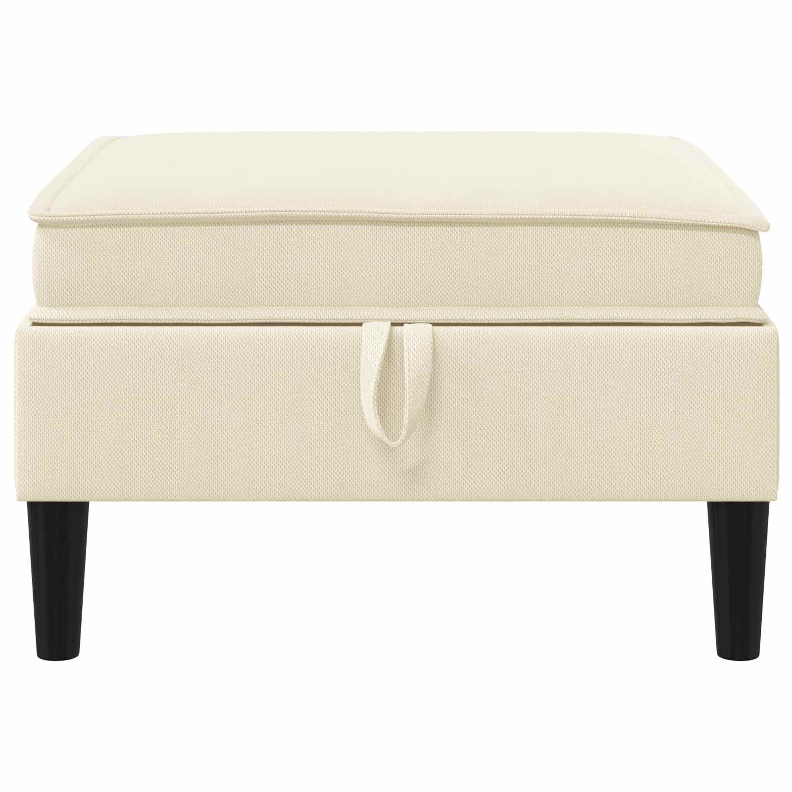 Sofa Kruk met Opslag Crèmekleurig Fluweel is nu te koop bij PeponiXL, paradijselijk wonen!