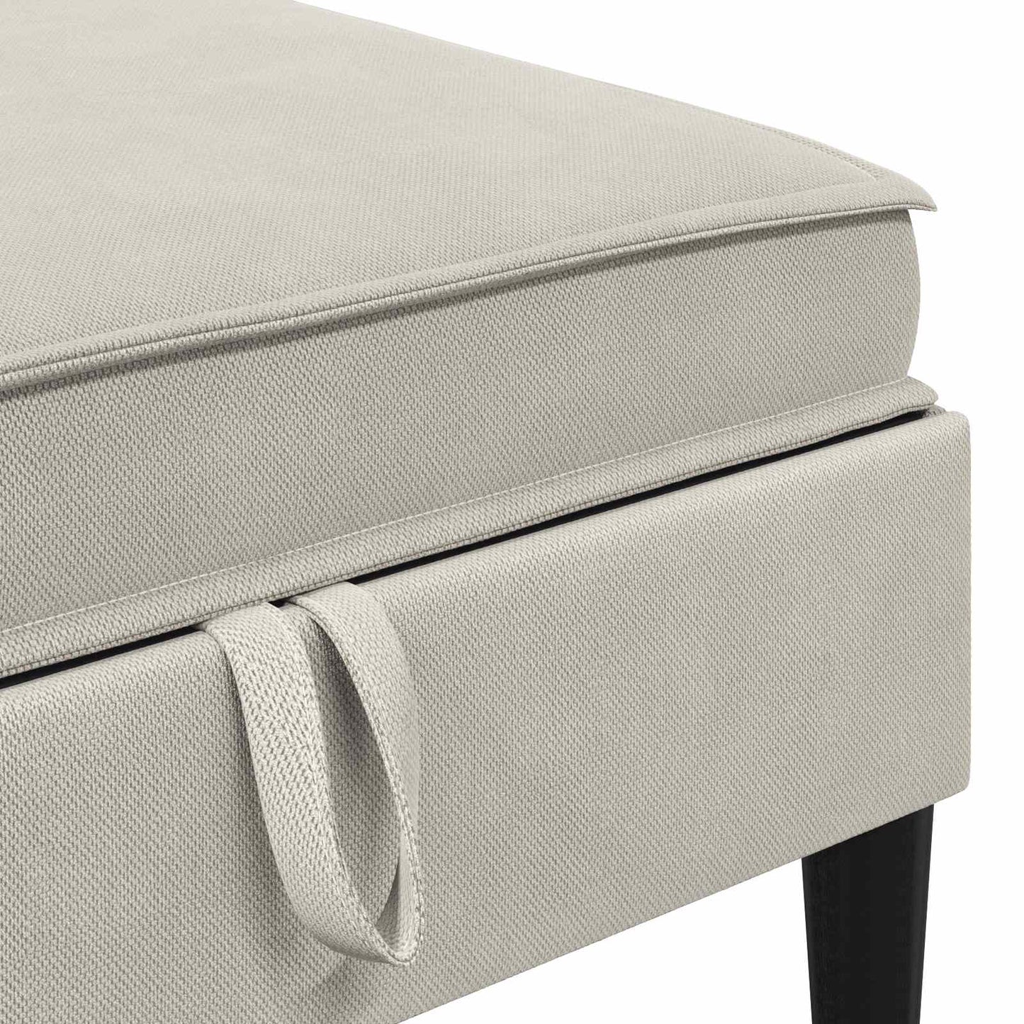 Sofa Kruk met Opslag Havermout Fluweel is nu te koop bij PeponiXL, paradijselijk wonen!