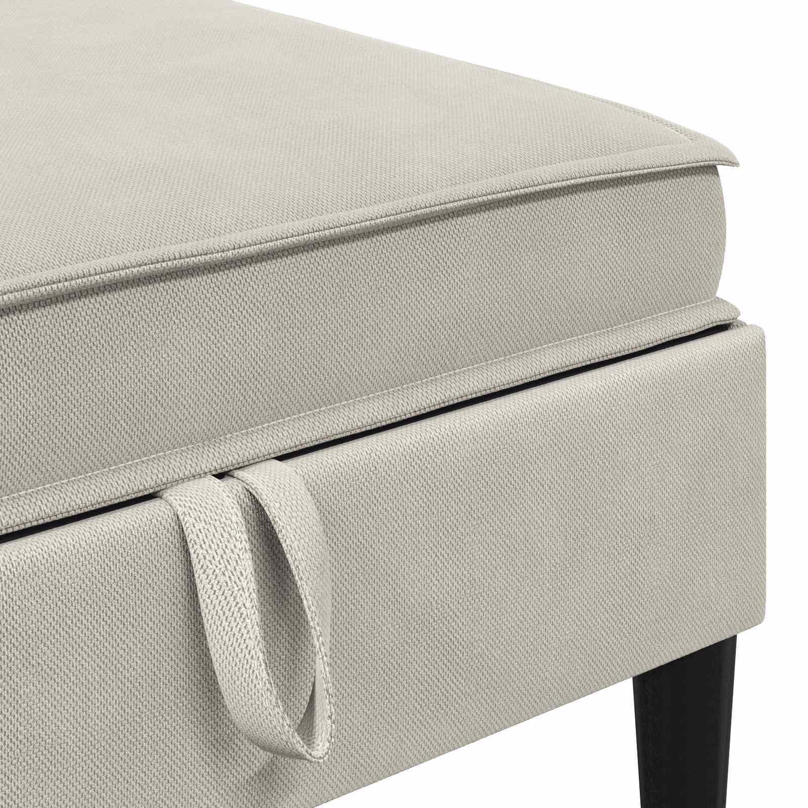 Sofa Kruk met Opslag Havermout Fluweel is nu te koop bij PeponiXL, paradijselijk wonen!
