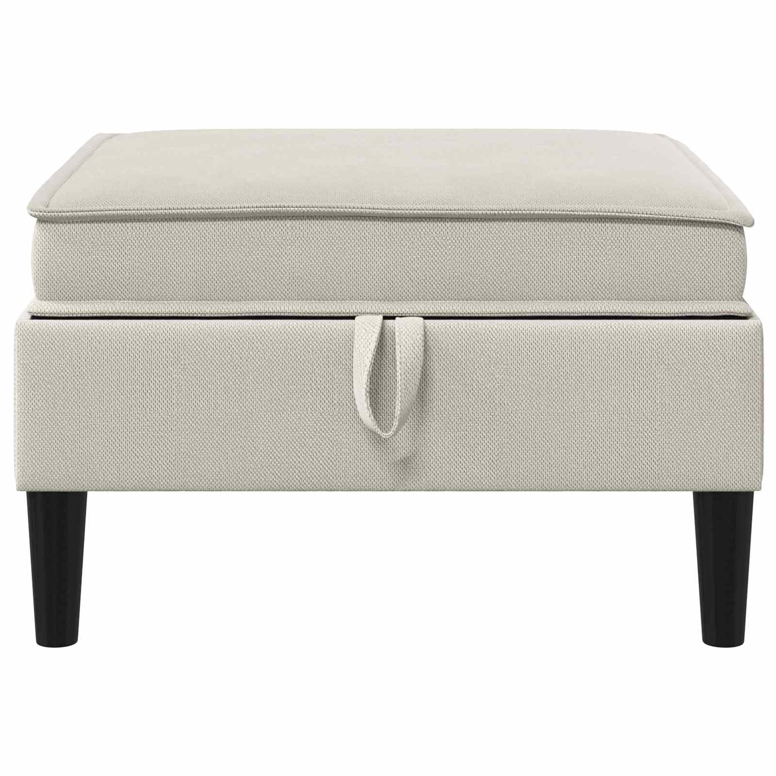 Sofa Kruk met Opslag Havermout Fluweel is nu te koop bij PeponiXL, paradijselijk wonen!