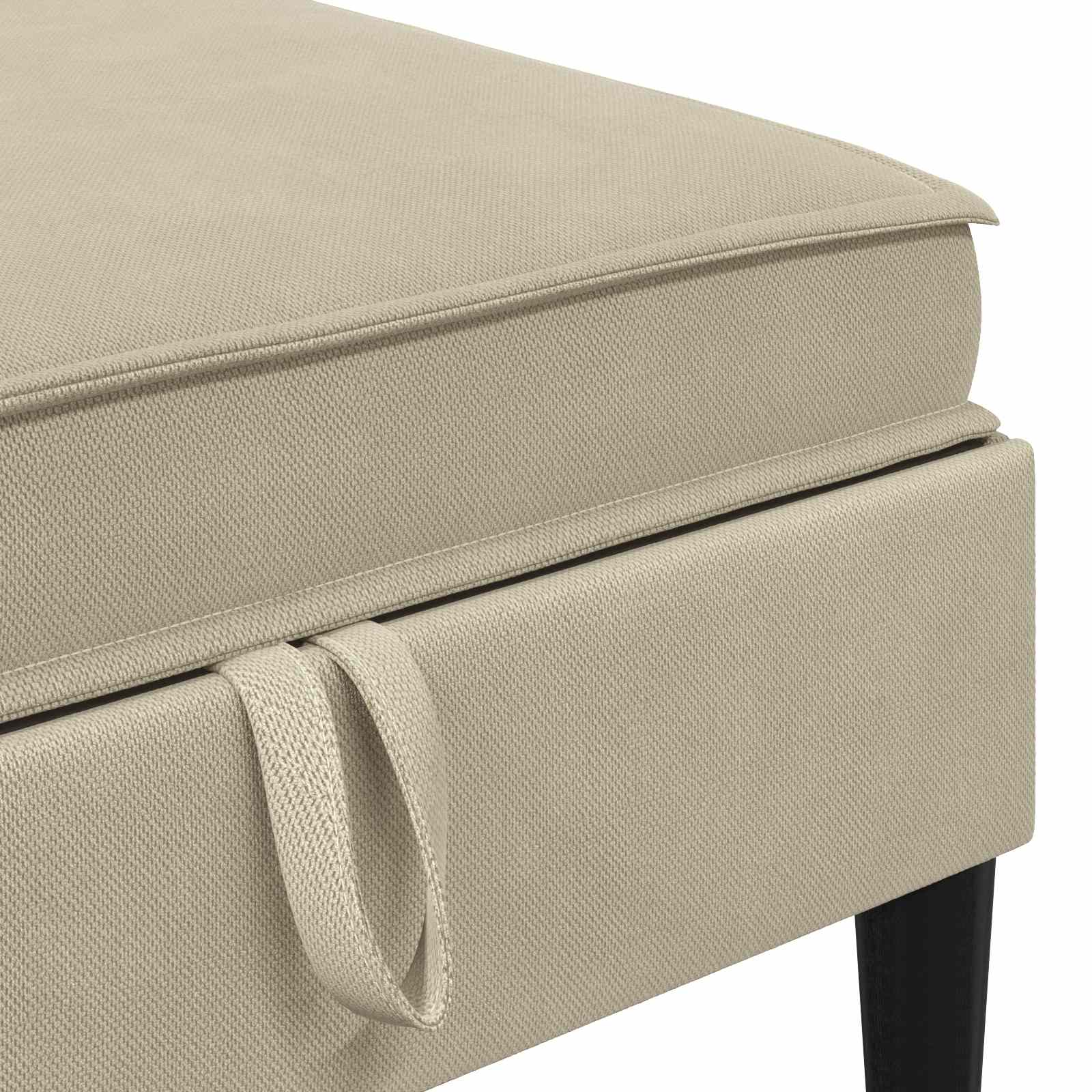 Sofa Kruk met Opslag Zand Fluweel is nu te koop bij PeponiXL, paradijselijk wonen!