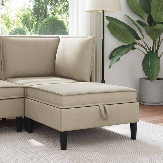 Sofa Kruk met Opslag Zand Fluweel is nu te koop bij PeponiXL, paradijselijk wonen!