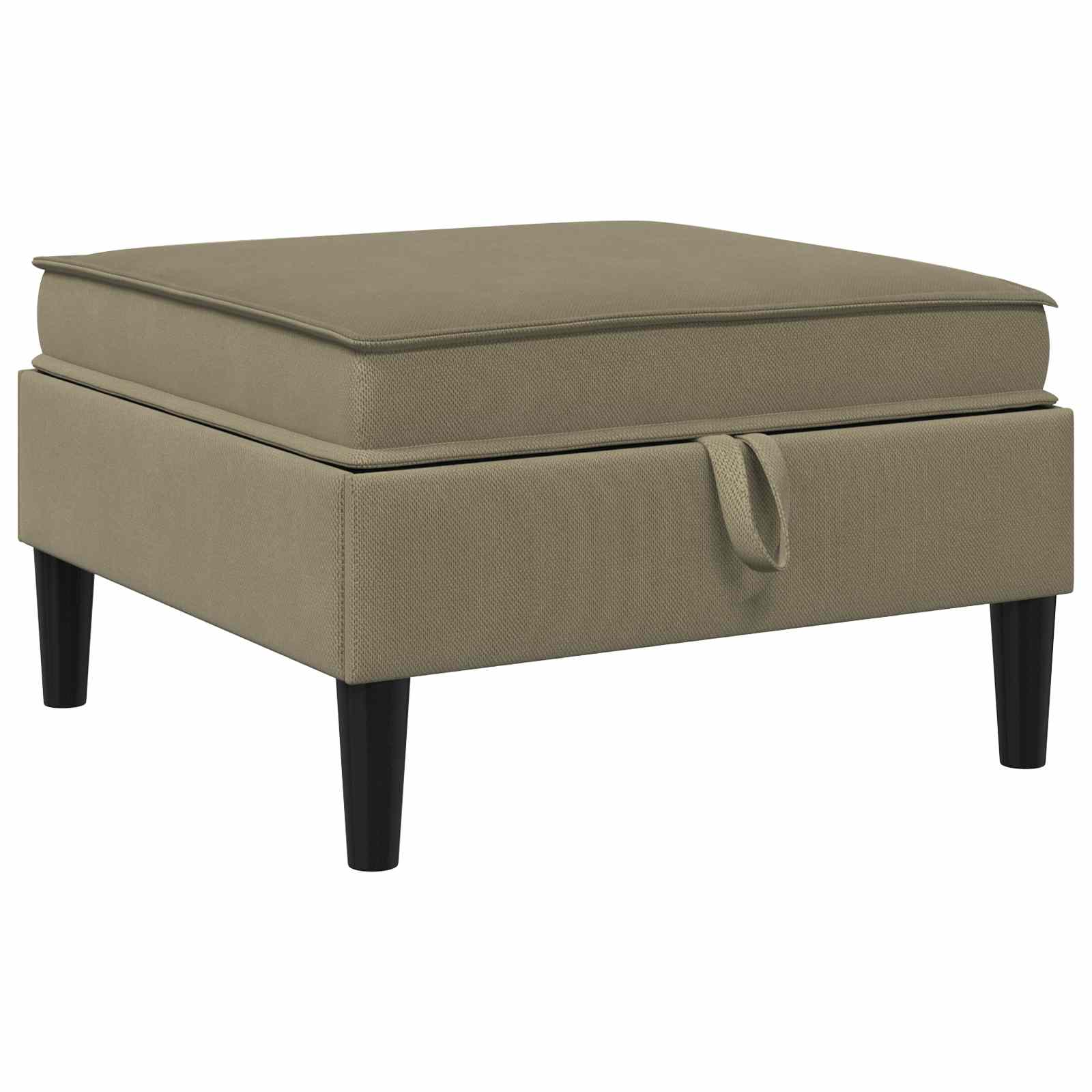 Sofa Kruk met Opslag Kaki Fluweel is nu te koop bij PeponiXL, paradijselijk wonen!