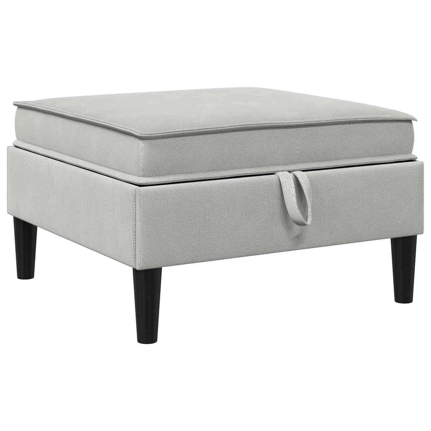 Sofa Kruk met Opslag Lichtgrijs Fluweel is nu te koop bij PeponiXL, paradijselijk wonen!