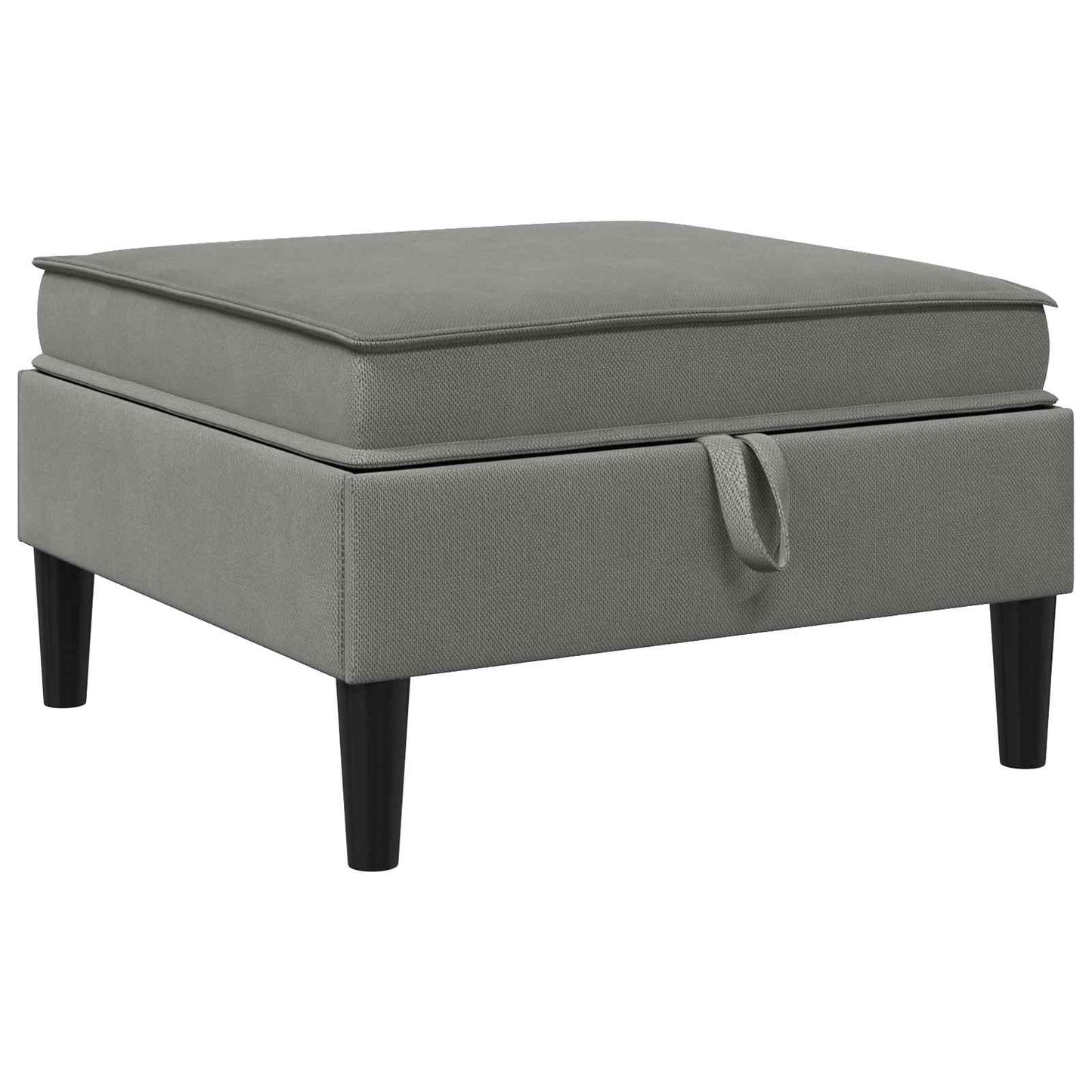 Sofa Kruk met Opslag Donkergrijs Fluweel is nu te koop bij PeponiXL, paradijselijk wonen!