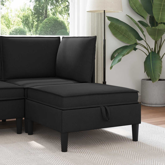 Sofa Kruk met Opslag Zwart Fluweel is nu te koop bij PeponiXL, paradijselijk wonen!