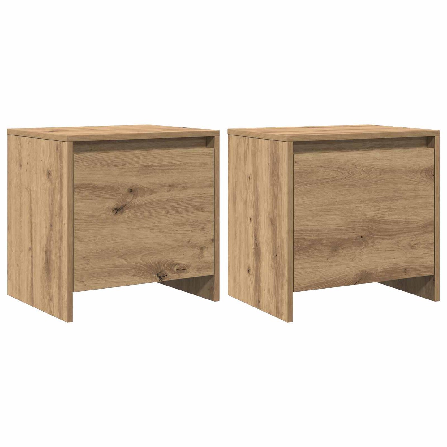 Nachtkastje Ambachtelijk eiken 45 x 34 x 44,5 cm Bewerkt hout is nu te koop bij PeponiXL, paradijselijk wonen!