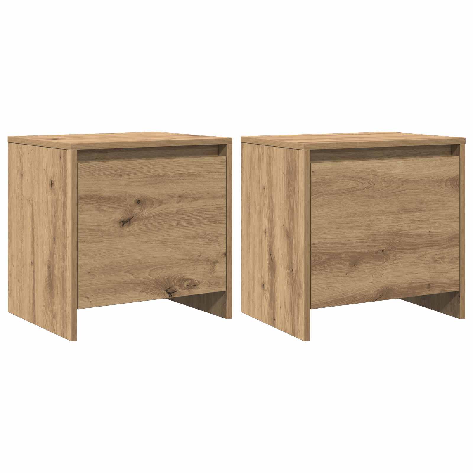 Nachtkastje Ambachtelijk eiken 45 x 34 x 44,5 cm Bewerkt hout is nu te koop bij PeponiXL, paradijselijk wonen!