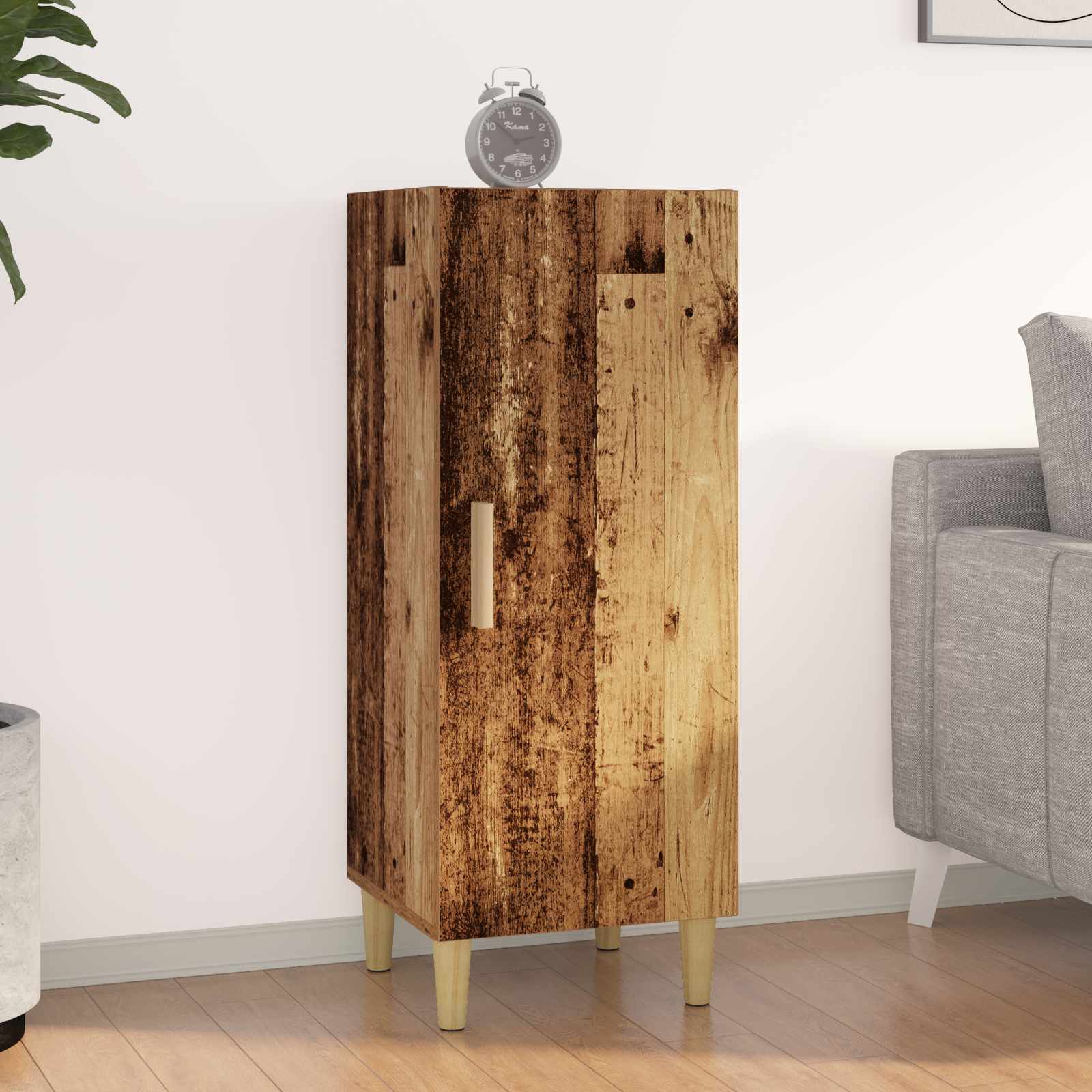 Dressoir Oud Hout 34,5 x 34 x 90 cm Bewerkt hout is nu te koop bij PeponiXL, paradijselijk wonen!