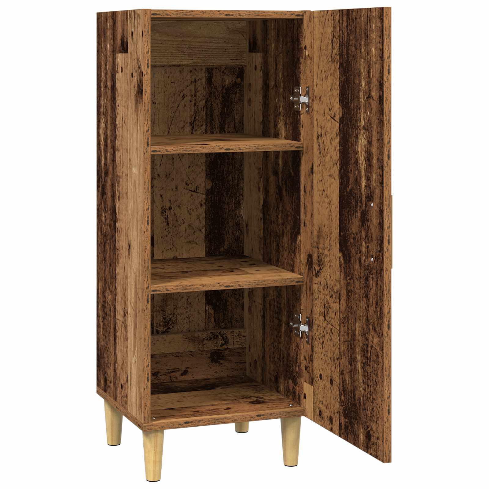 Dressoir Oud Hout 34,5 x 34 x 90 cm Bewerkt hout is nu te koop bij PeponiXL, paradijselijk wonen!