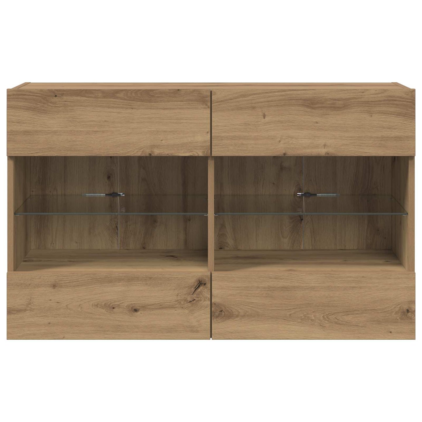 TV-wandkast Artisan Eiken 98,5 x 30 x 60,5 cm Bewerkt hout is nu te koop bij PeponiXL, paradijselijk wonen!