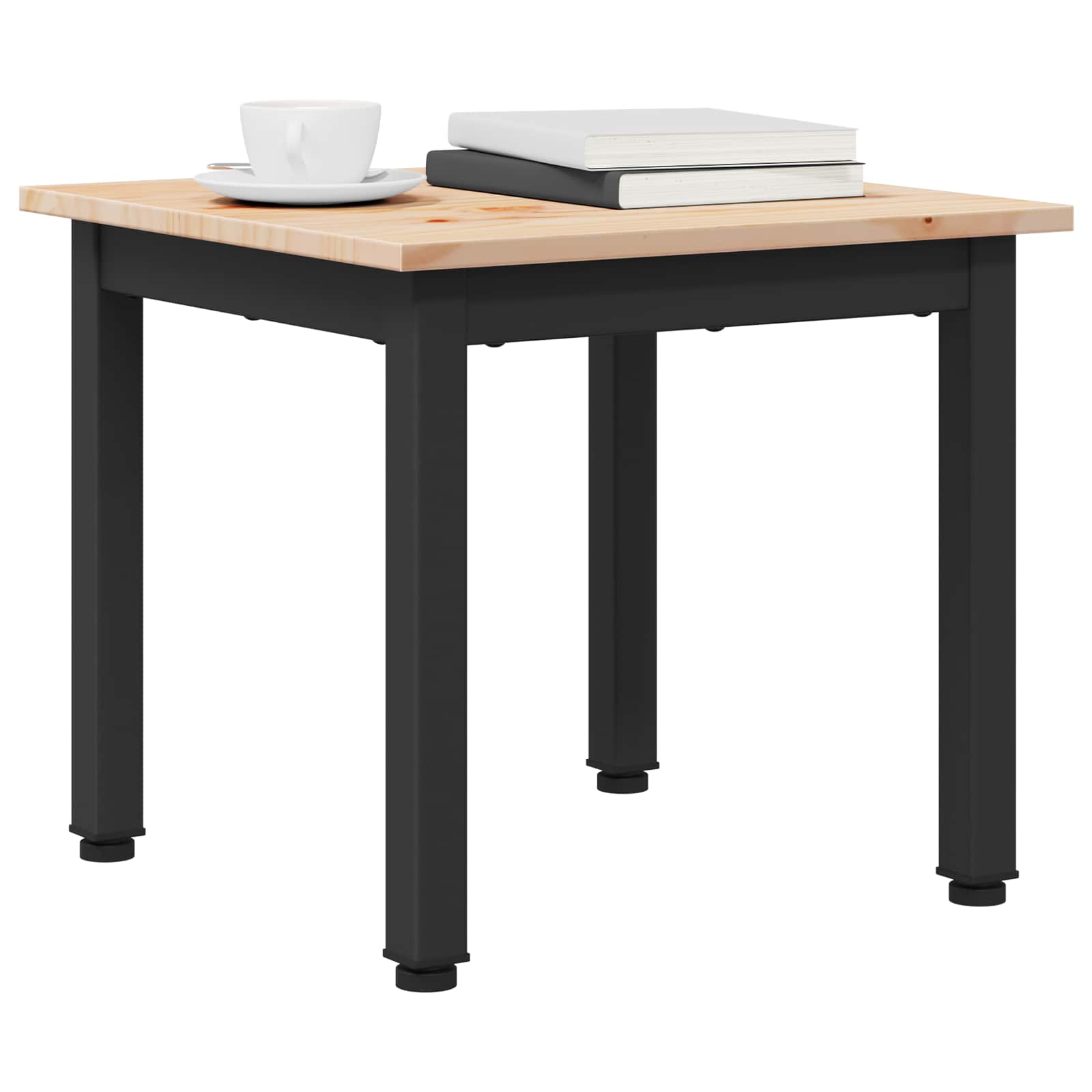 Salontafel Naturel 40 x 40 x 36 cm Massief grenenhout is nu te koop bij PeponiXL, paradijselijk wonen!