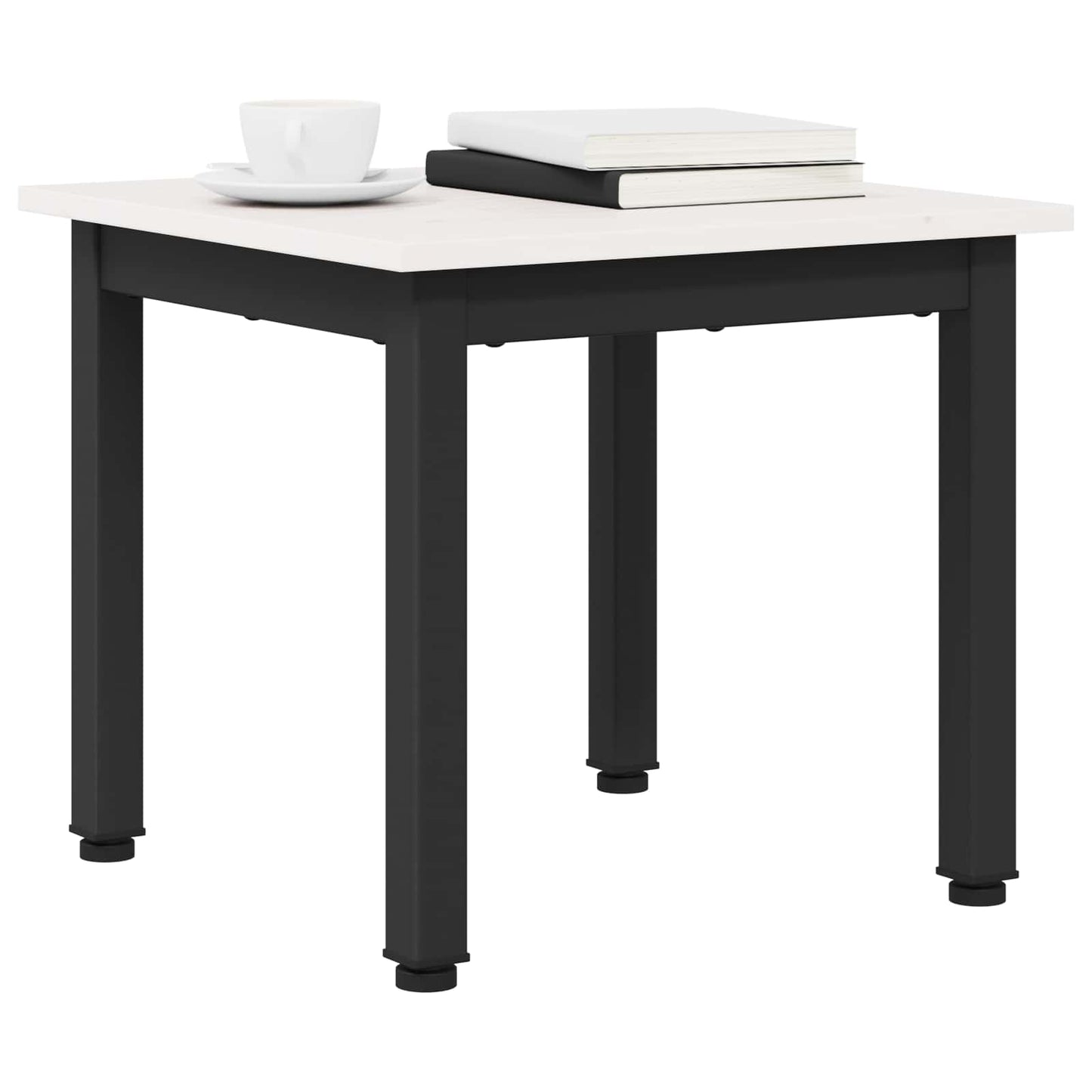 Salontafel Wit 40 x 40 x 36 cm Massief grenenhout is nu te koop bij PeponiXL, paradijselijk wonen!
