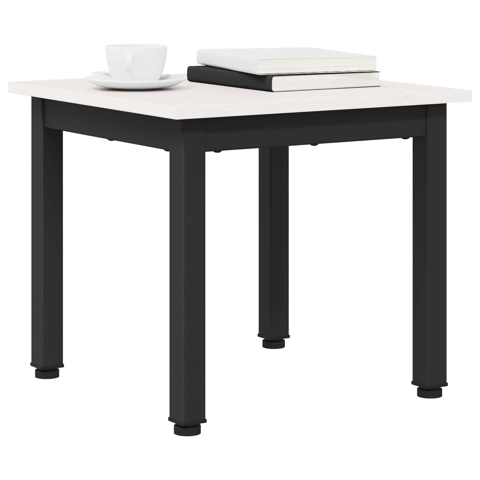 Salontafel Wit 40 x 40 x 36 cm Massief grenenhout is nu te koop bij PeponiXL, paradijselijk wonen!