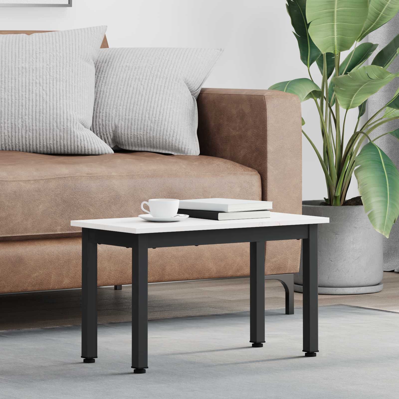 Salontafel Wit 60 x 30 x 36 cm Massief grenenhout is nu te koop bij PeponiXL, paradijselijk wonen!