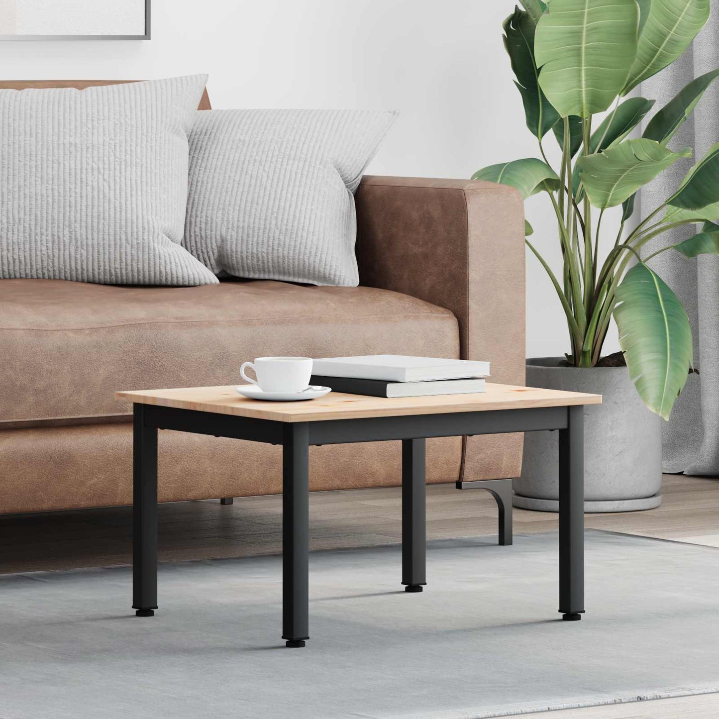 Salontafel Naturel 60 x 50 x 36 cm Massief grenenhout is nu te koop bij PeponiXL, paradijselijk wonen!