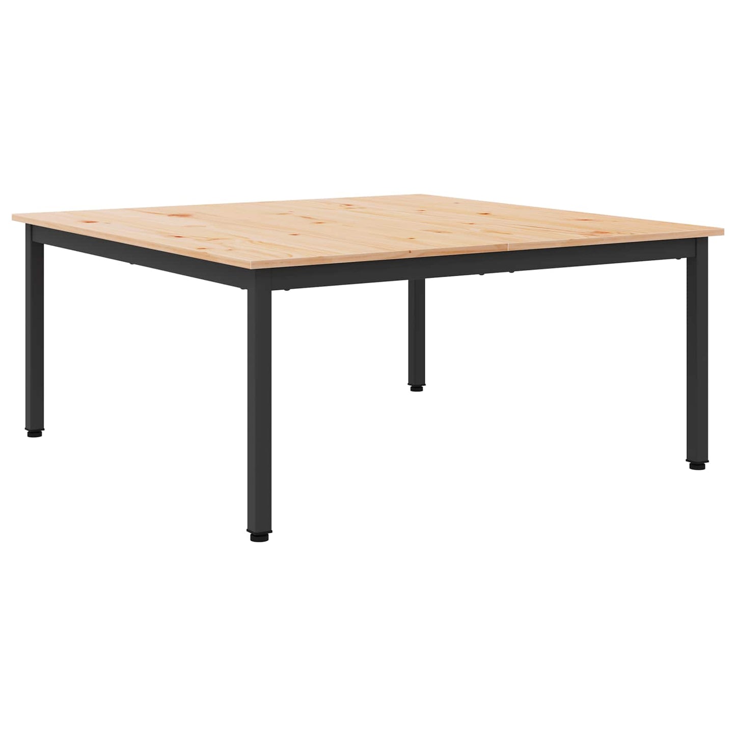 Salontafel Naturel 100 x 100 x 45 cm Massief grenenhout is nu te koop bij PeponiXL, paradijselijk wonen!