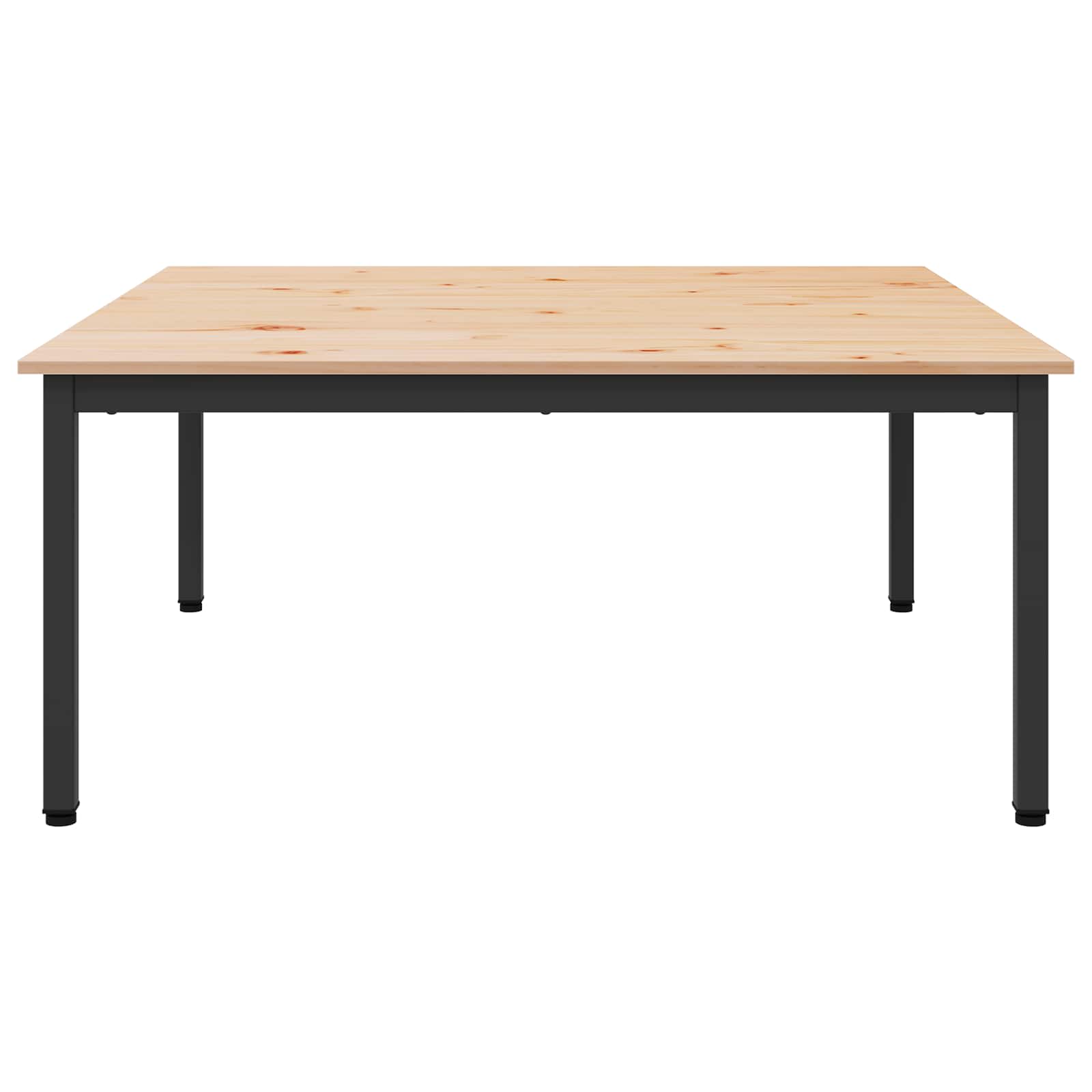 Salontafel Naturel 100 x 100 x 45 cm Massief grenenhout is nu te koop bij PeponiXL, paradijselijk wonen!