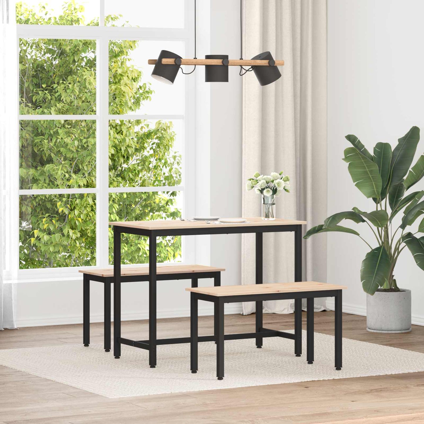 Bank Naturel 80 x 35 x 45 cm Massief grenenhout is nu te koop bij PeponiXL, paradijselijk wonen!