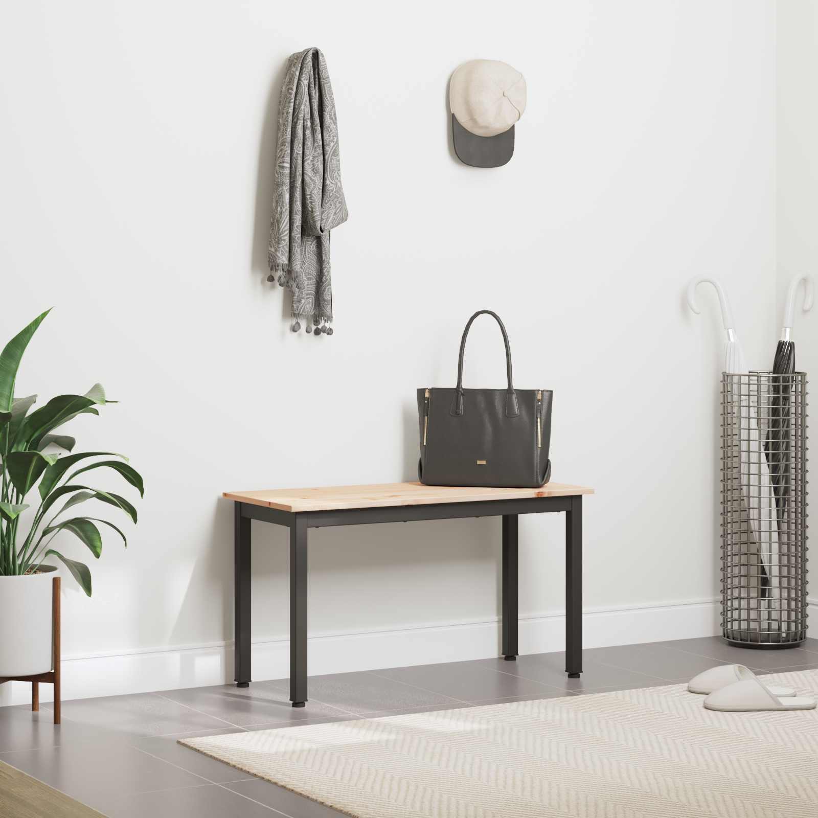 Bank Naturel 80 x 35 x 45 cm Massief grenenhout is nu te koop bij PeponiXL, paradijselijk wonen!