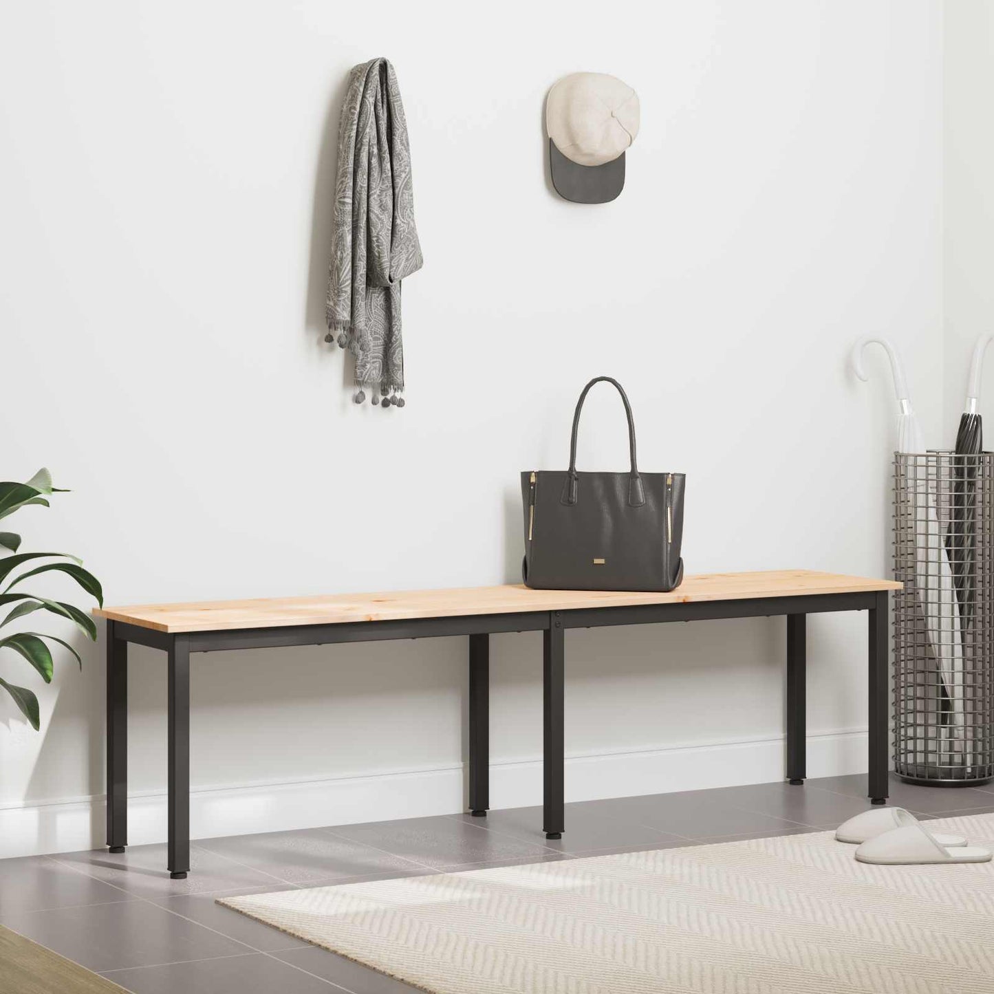 Bank Naturel 160 x 35 x 45 cm Massief grenenhout is nu te koop bij PeponiXL, paradijselijk wonen!