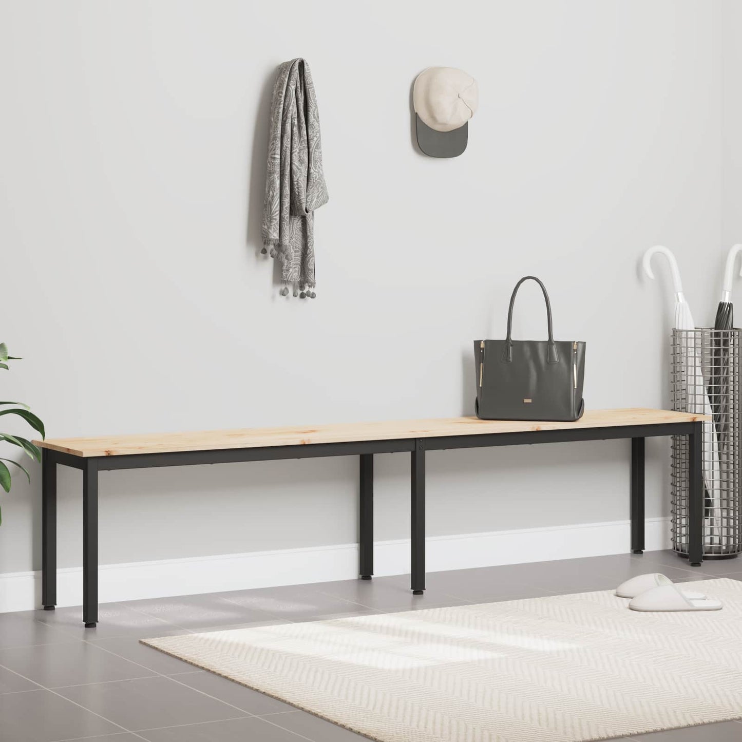 Bank Naturel 200 x 35 x 45 cm Massief grenenhout is nu te koop bij PeponiXL, paradijselijk wonen!