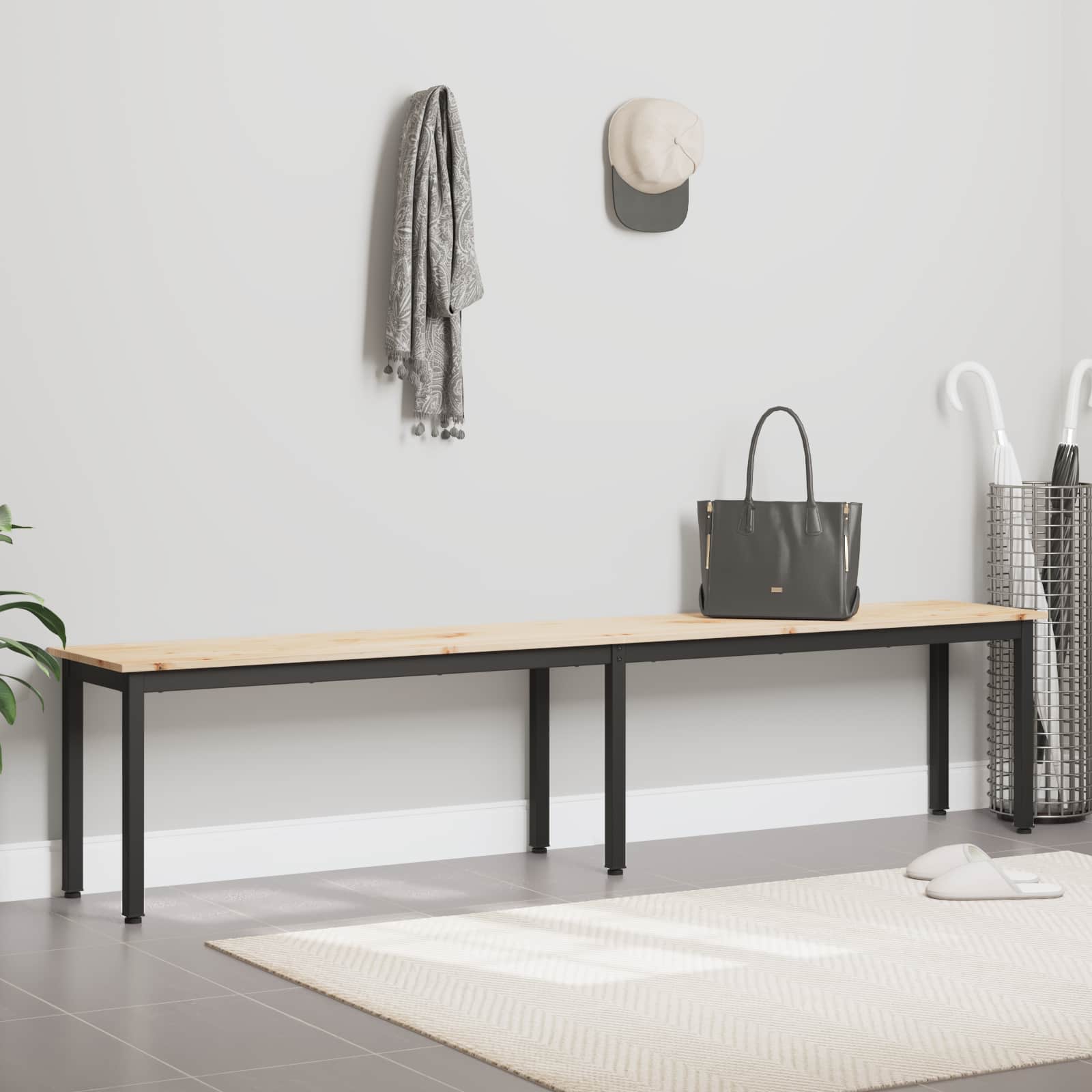 Bank Naturel 200 x 35 x 45 cm Massief grenenhout is nu te koop bij PeponiXL, paradijselijk wonen!