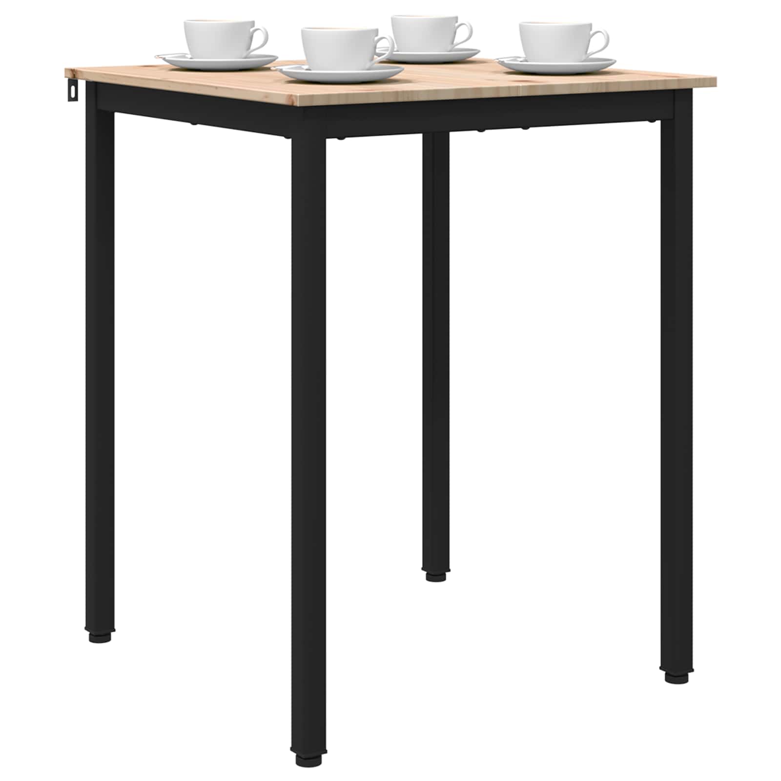 Eettafel Naturel 60 x 60 x 75 cm Massief grenenhout is nu te koop bij PeponiXL, paradijselijk wonen!