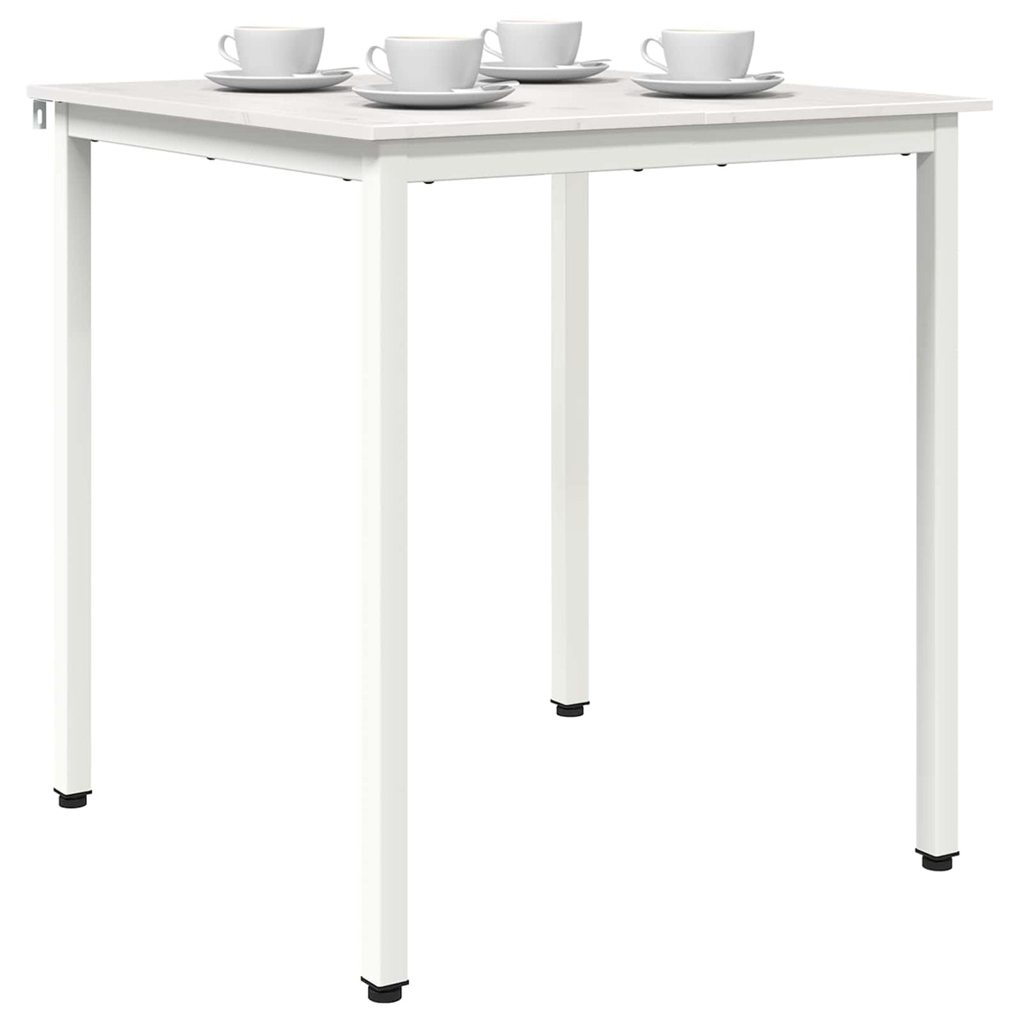 Eettafel Wit 60 x 60 x 75 cm Massief grenenhout is nu te koop bij PeponiXL, paradijselijk wonen!