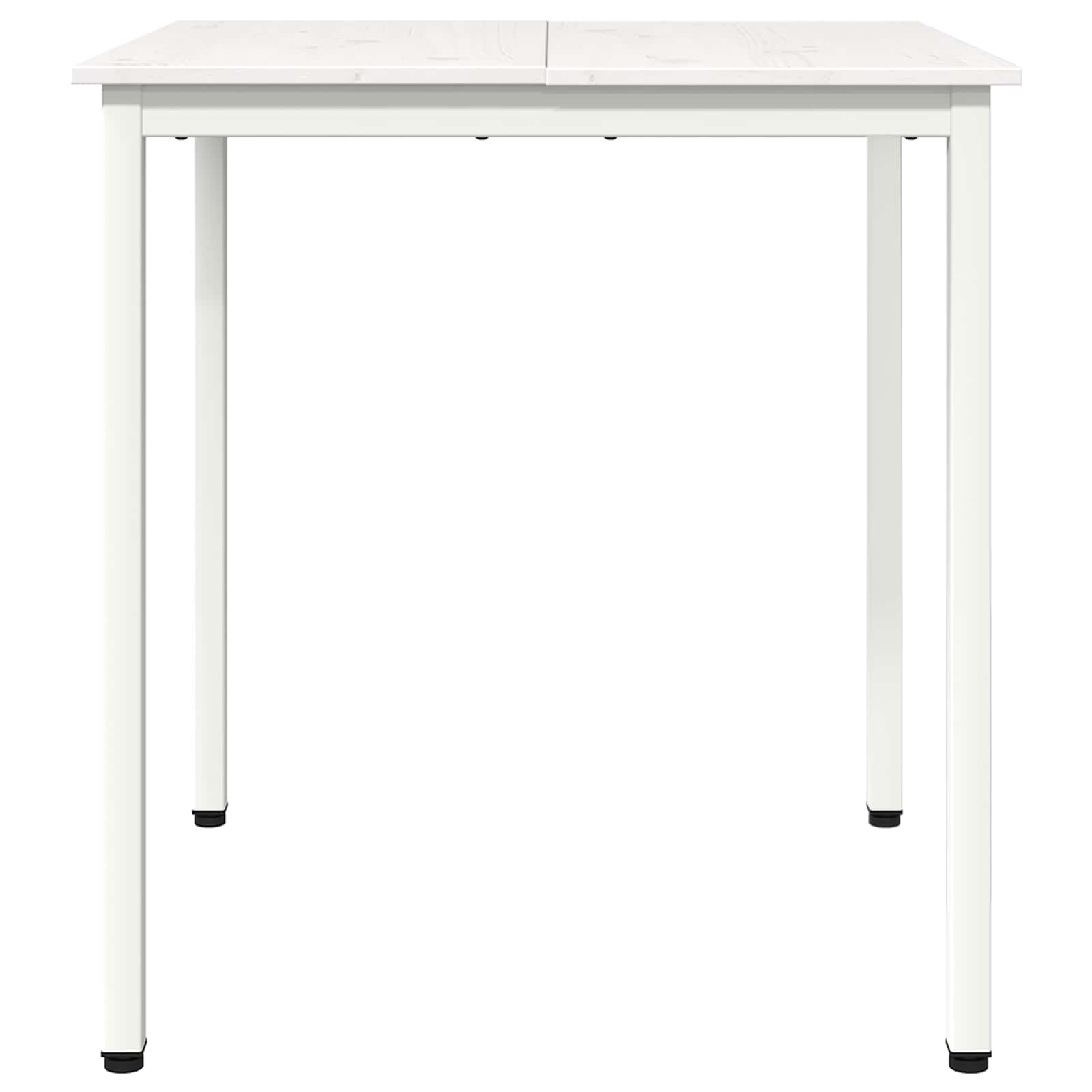 Eettafel Wit 70 x 70 x 75 cm Massief grenenhout is nu te koop bij PeponiXL, paradijselijk wonen!