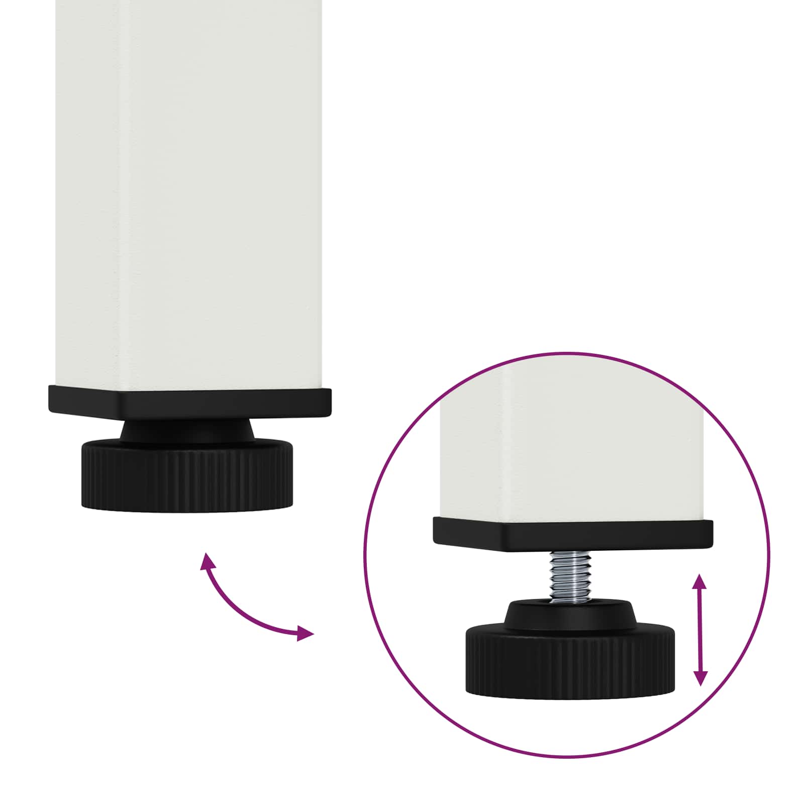 Eettafel Wit 70 x 70 x 75 cm Massief grenenhout is nu te koop bij PeponiXL, paradijselijk wonen!